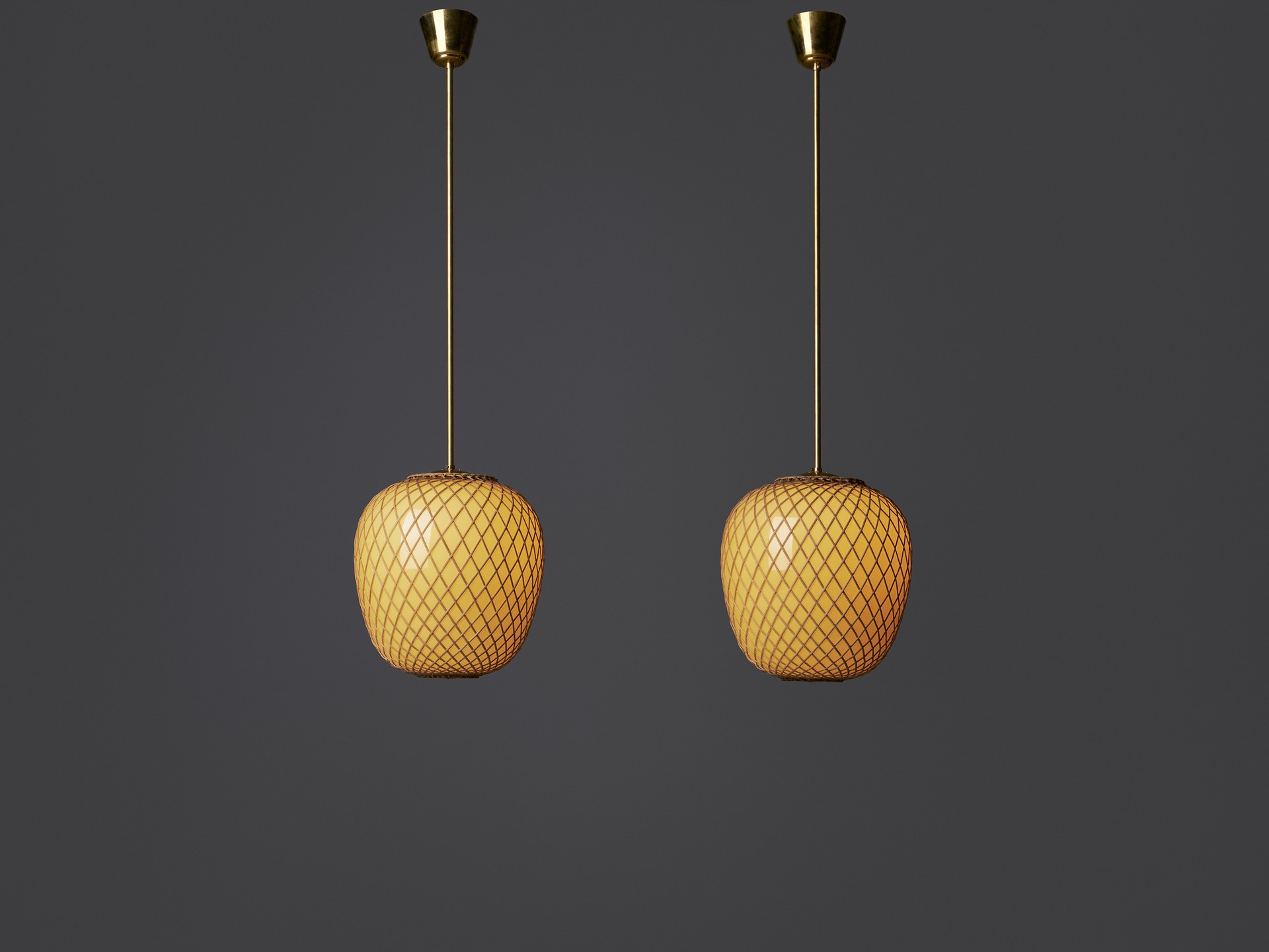 Pair of Swedish Ceiling Lamps image 2