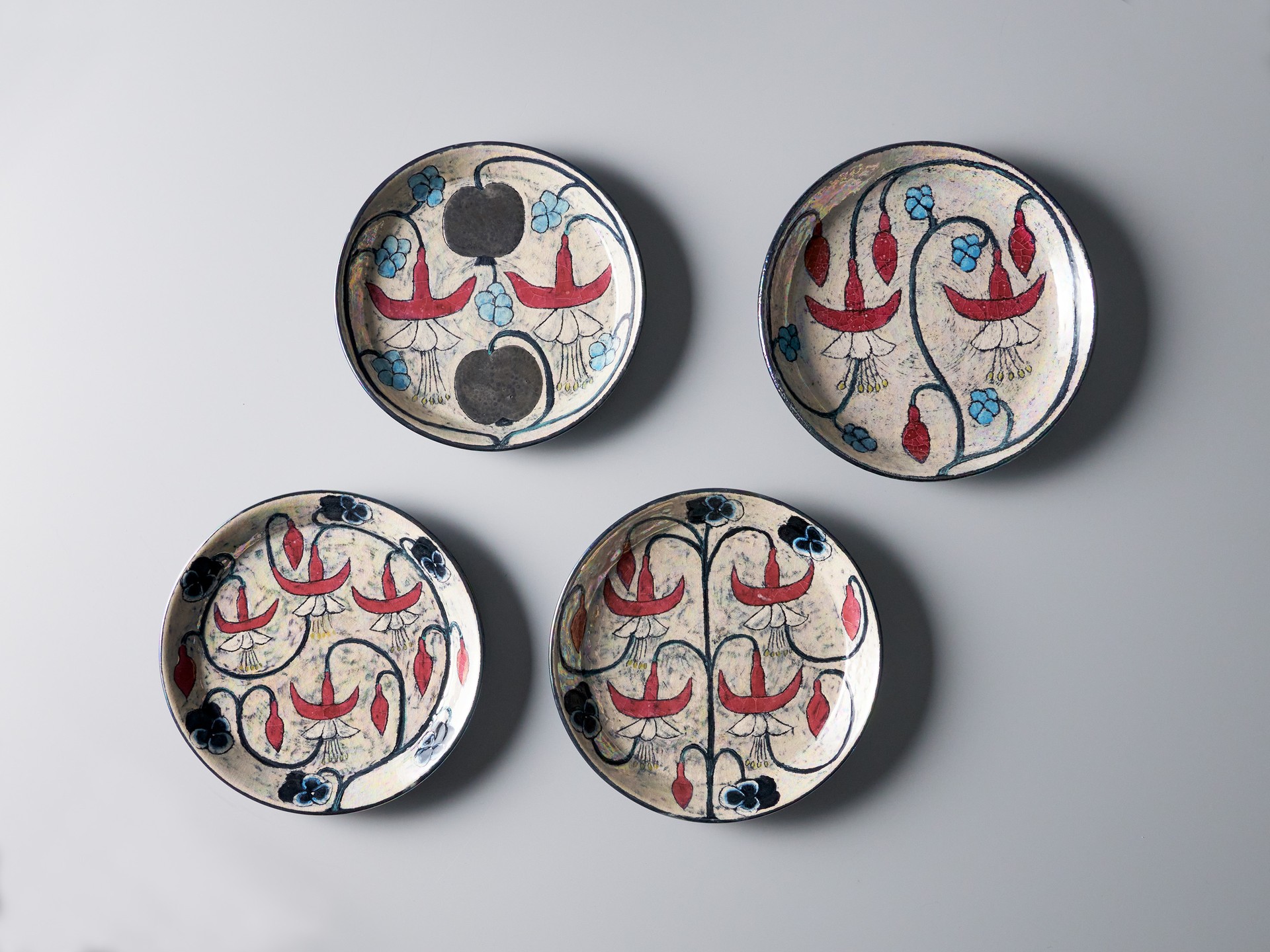 Set of Four Plates