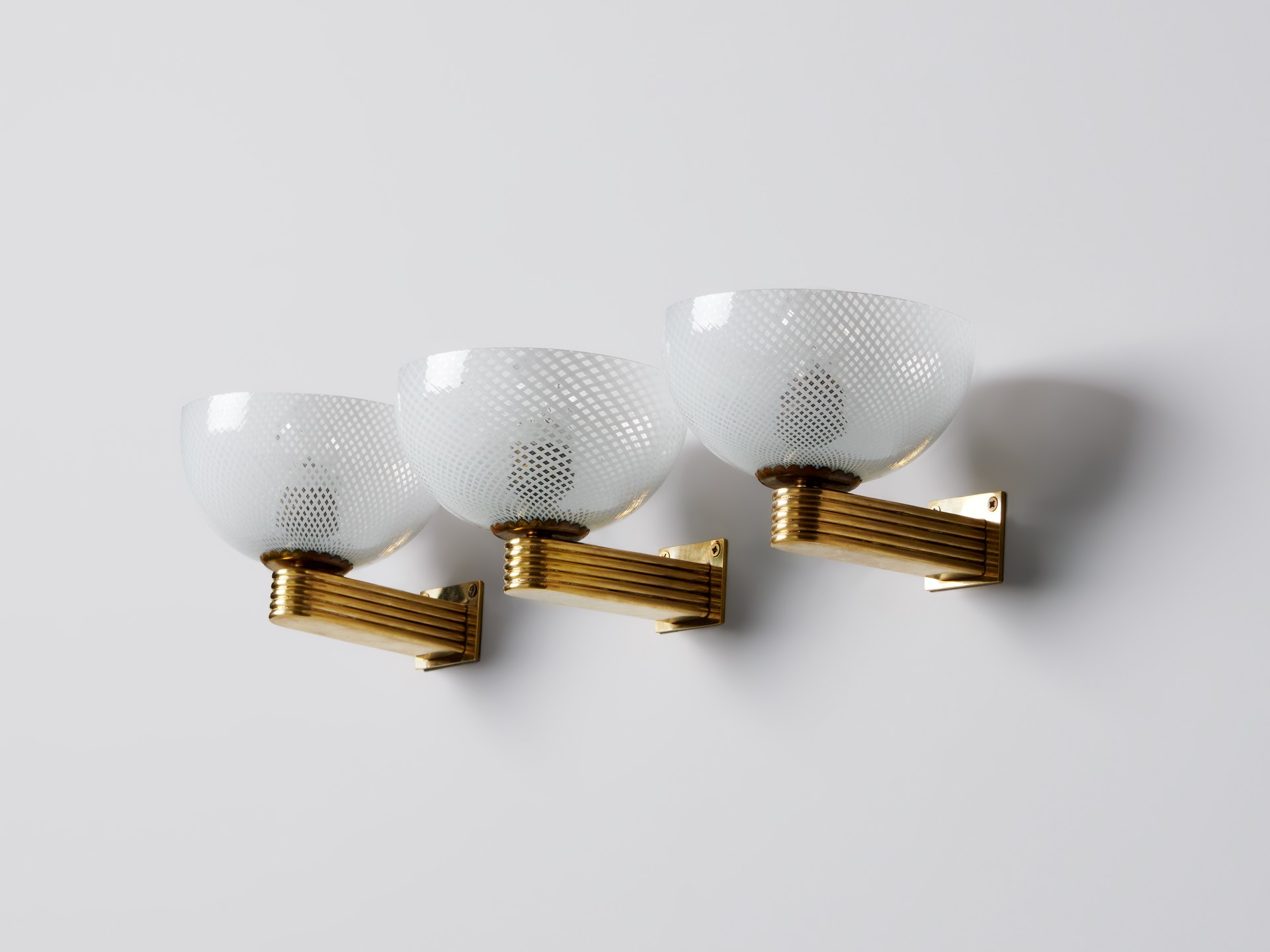 Set of Three Wall Lamps
