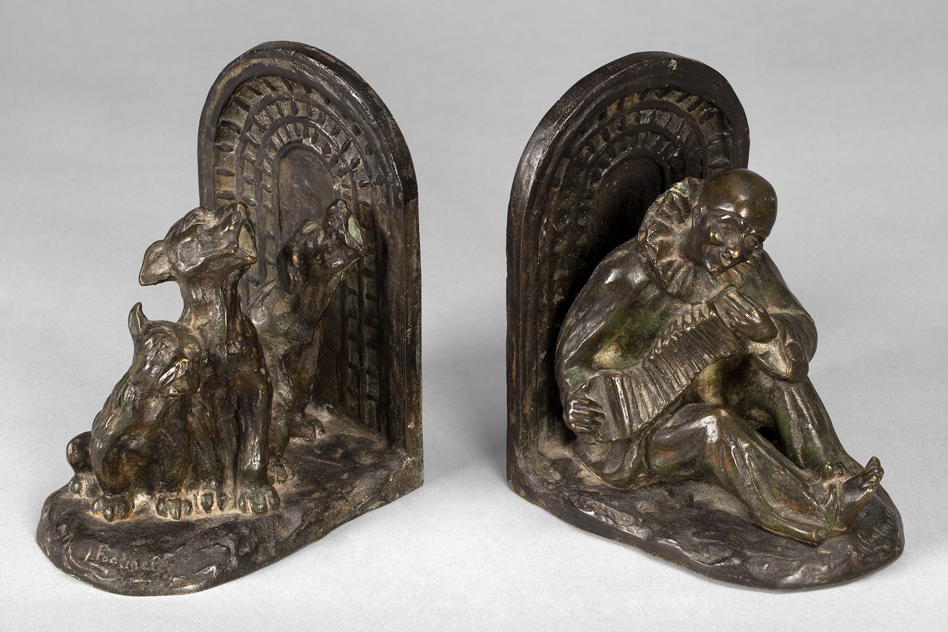 Bronze Bookends