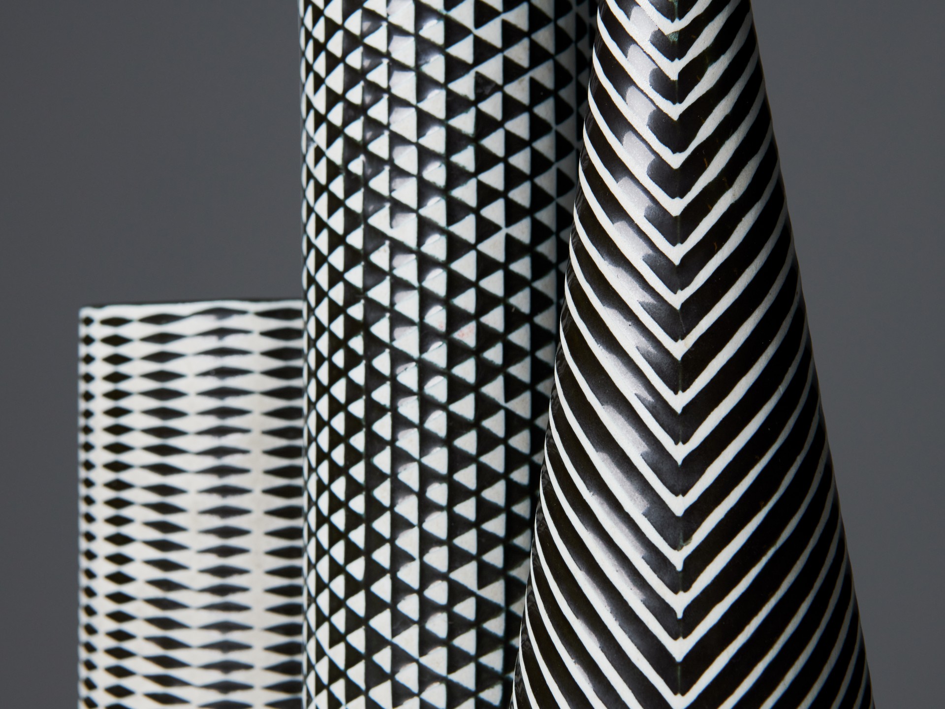 Three 'Domino' Vases image 4