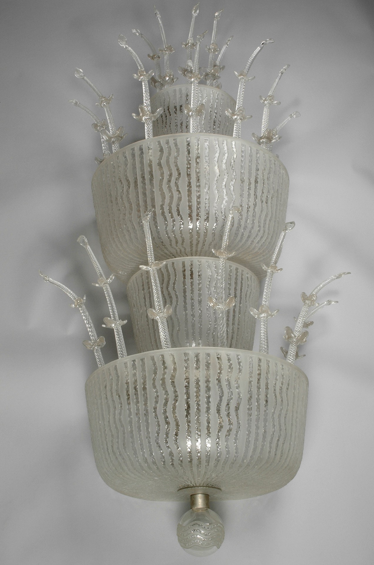 Pair of Large Orrefors Wall Fixtures image 3