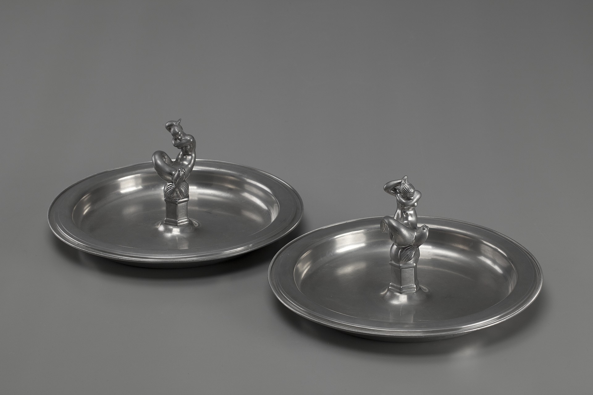 Pair of Pewter Dishes