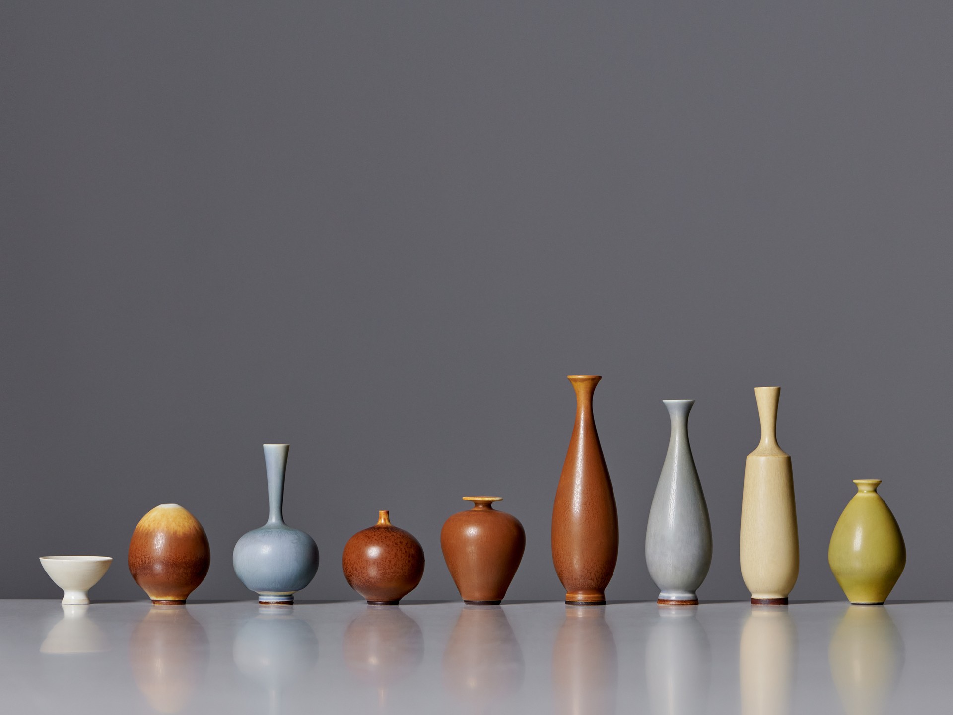 Set of Nine Miniature Ceramics