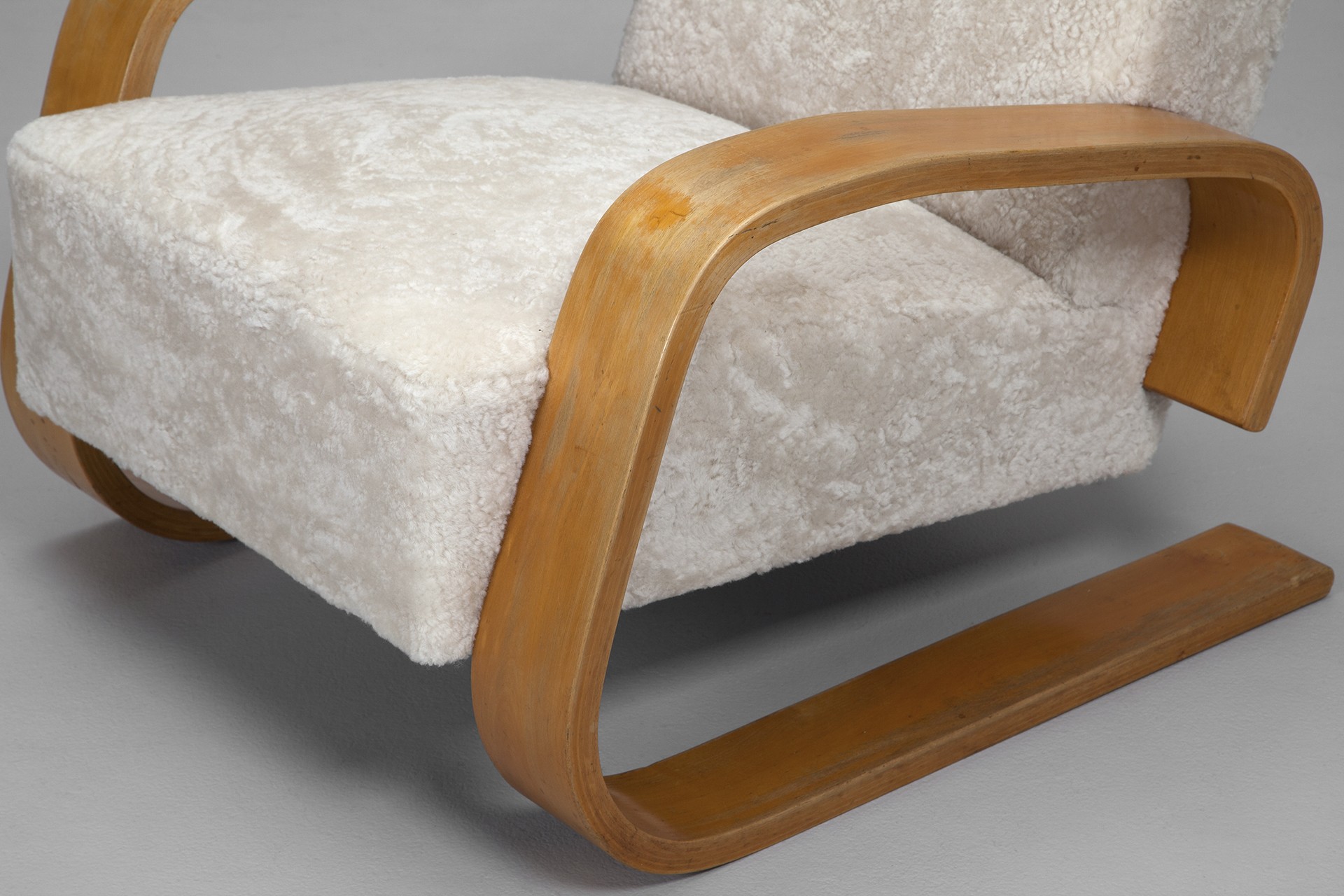 Pair of Early "Tank" Armchairs image 6