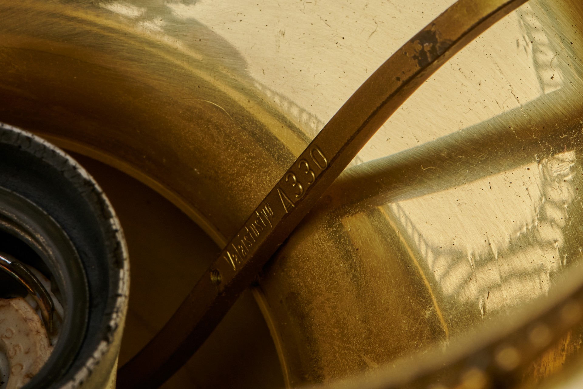 Pair of 'Golden Bell' Ceiling Lamps, Model no. A 330 image 4