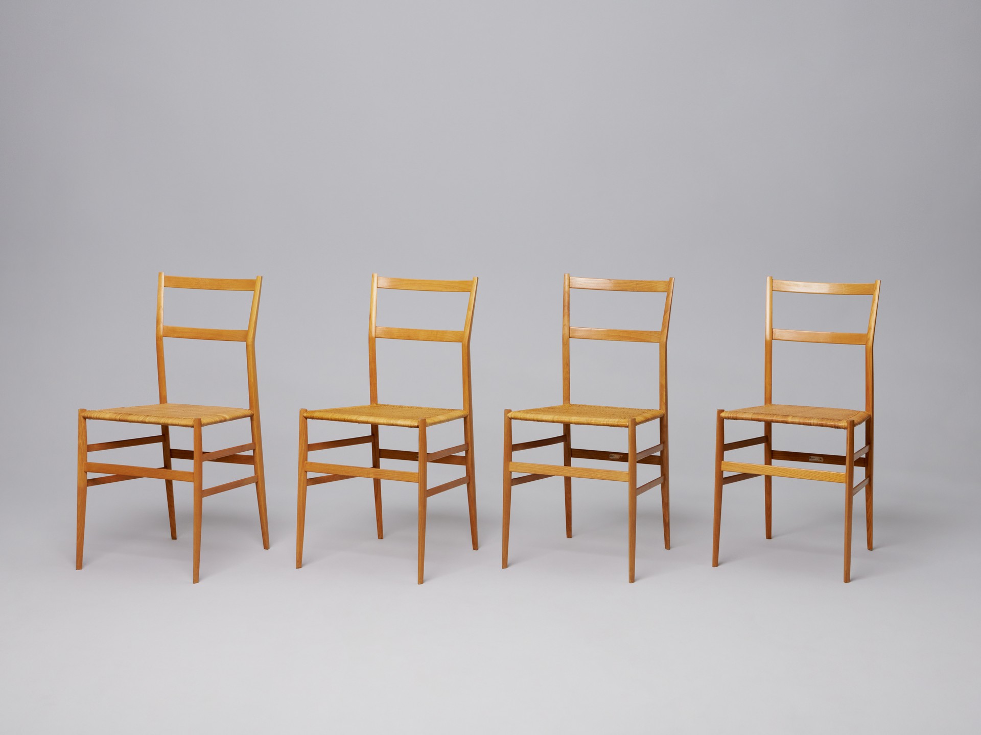 Set of Four 'Superleggera' Dining Chairs image 2