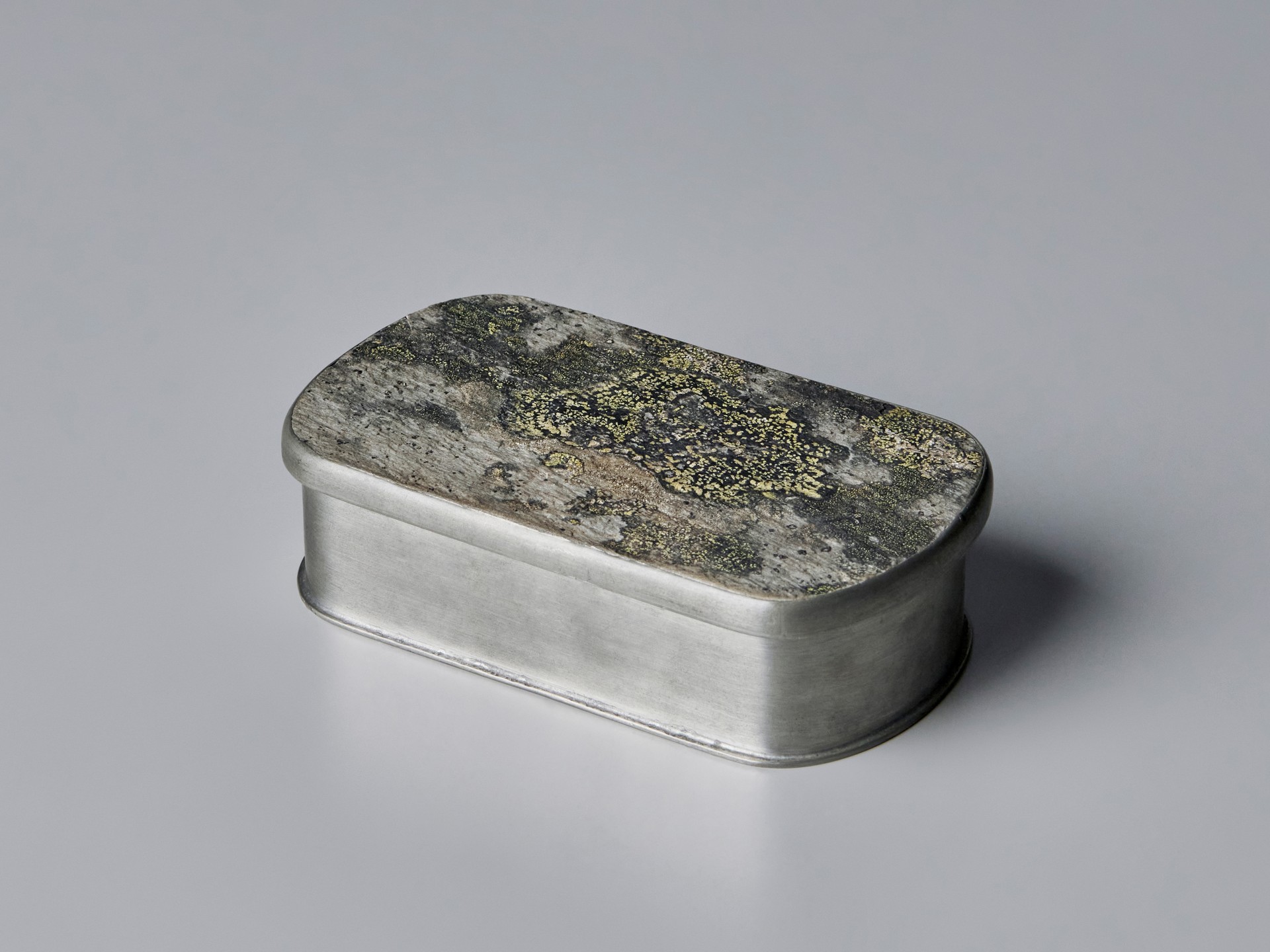 Norwegian Pewter Box with Cover