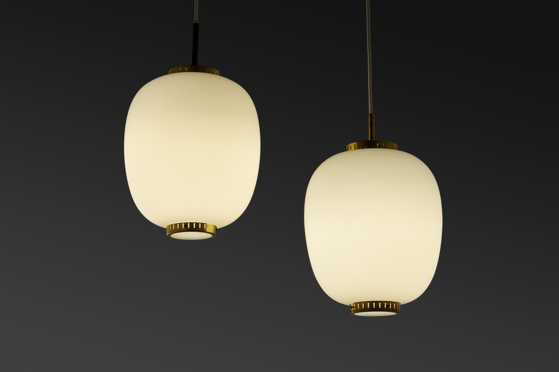 Pair of 'China-Lamp' Ceiling Lights image 3