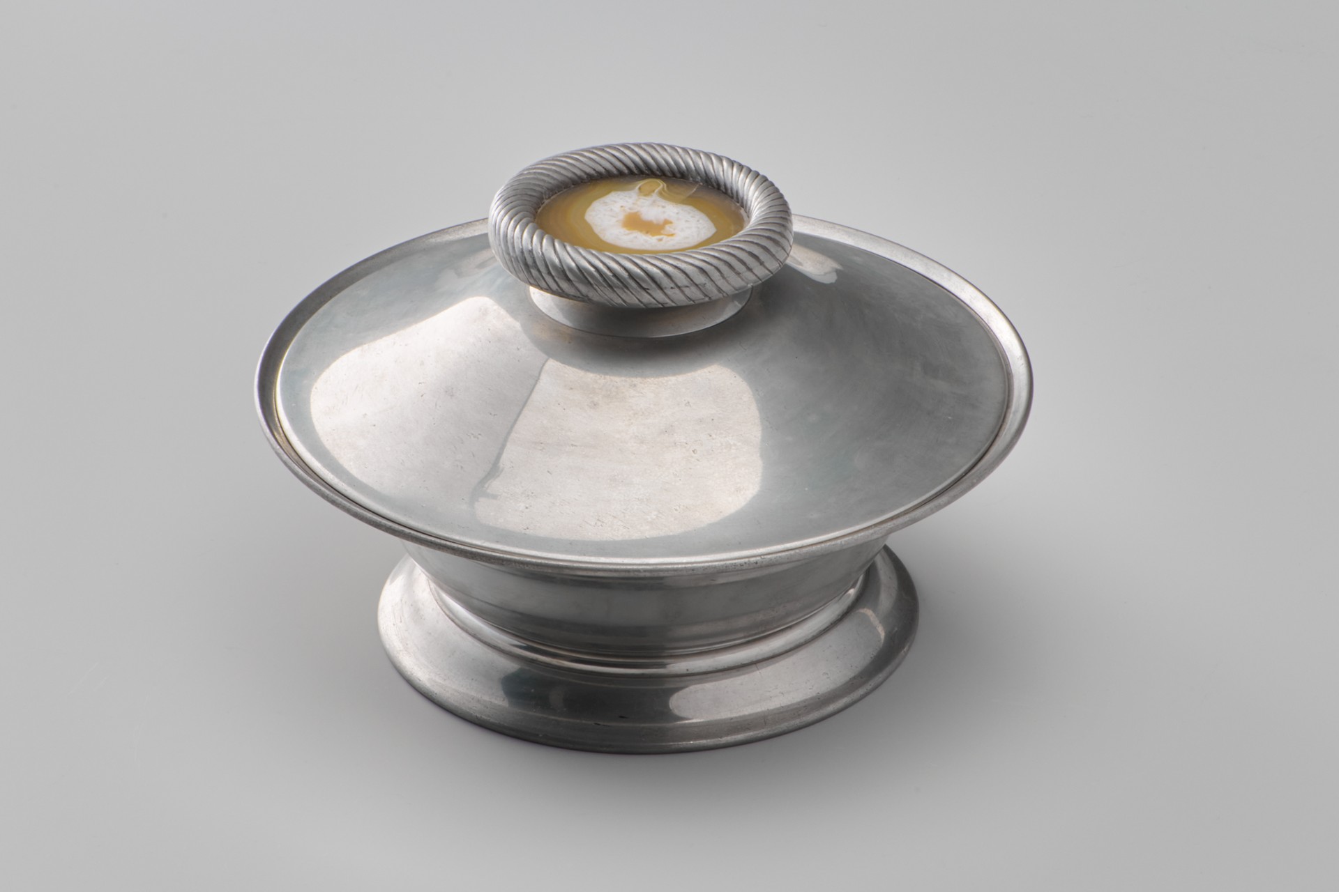 Pewter Bowl With Cover