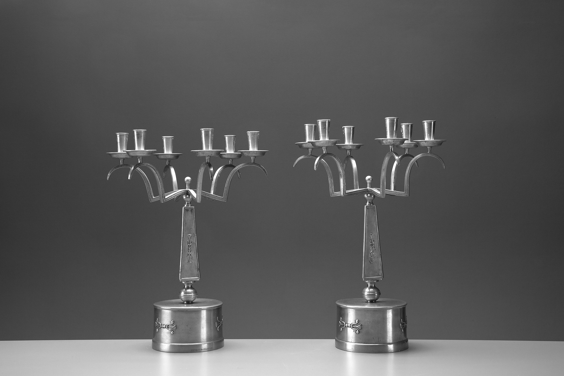 Pair of "Swedish Grace" Candelabras