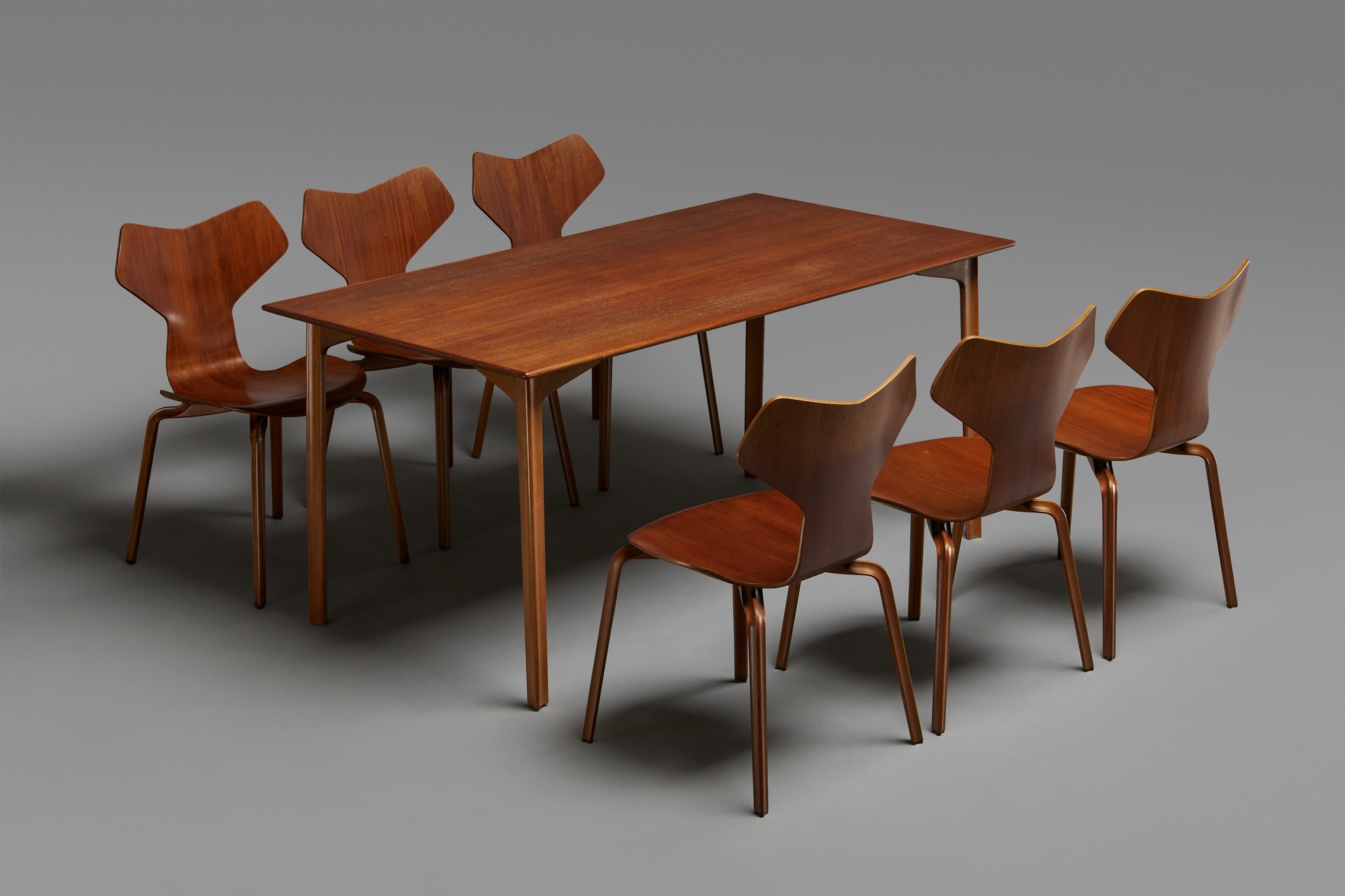 Early "Grand Prix" Dining Table and Chairs