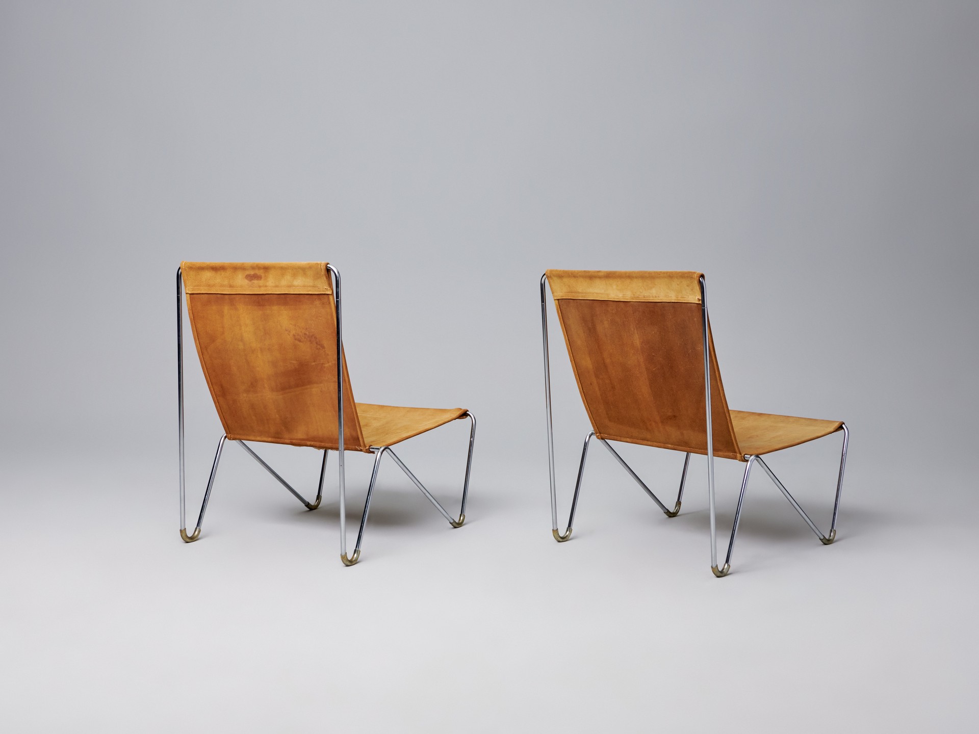 Pair of Lounge Chairs and Ottoman image 4