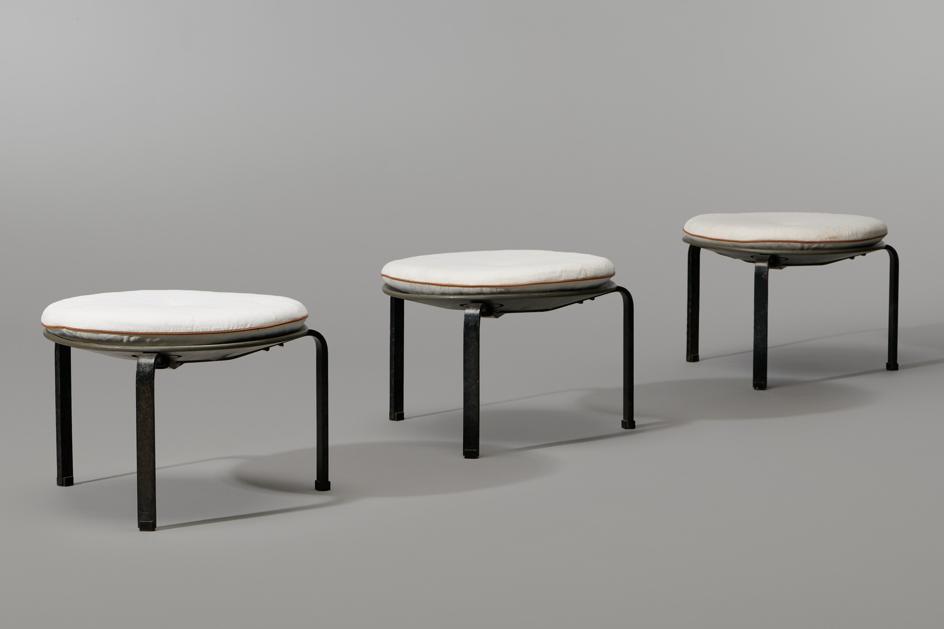 Set of Three Early Stools, Model no. PK 33