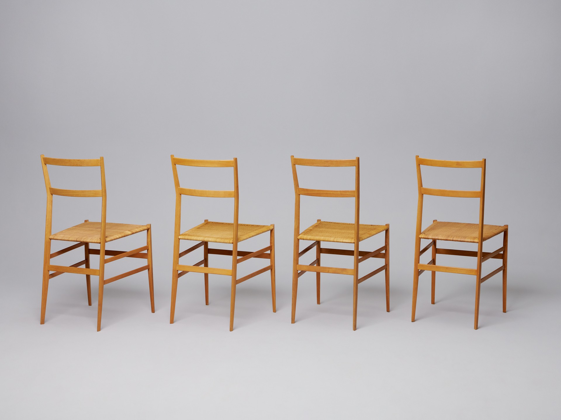 Set of Four 'Superleggera' Dining Chairs image 3