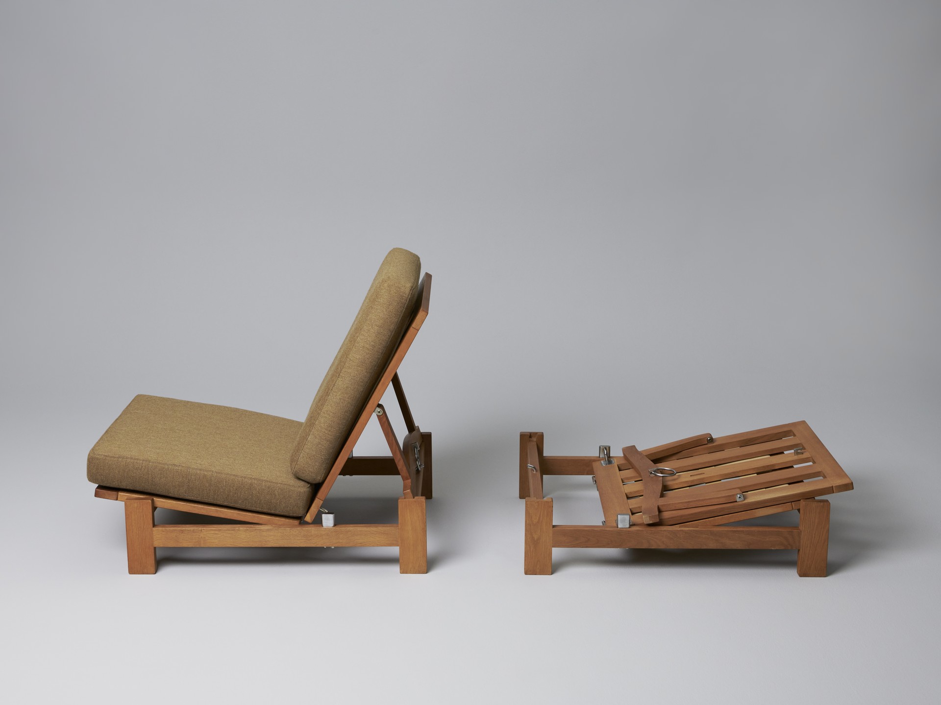 Pair of Convertible Lounge Chairs image 6