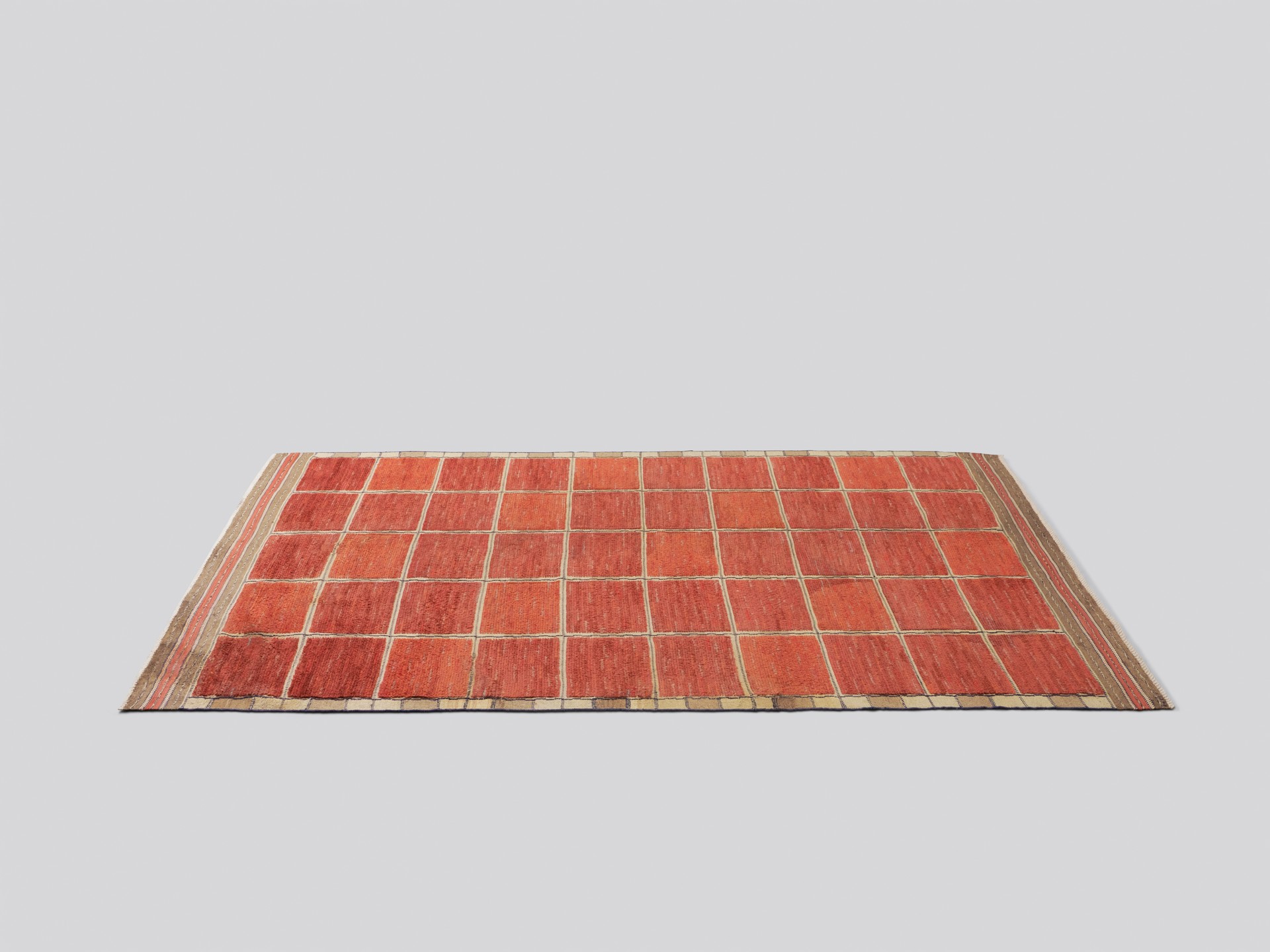 'Rutig Röd Halvflossa' Carpet image 2