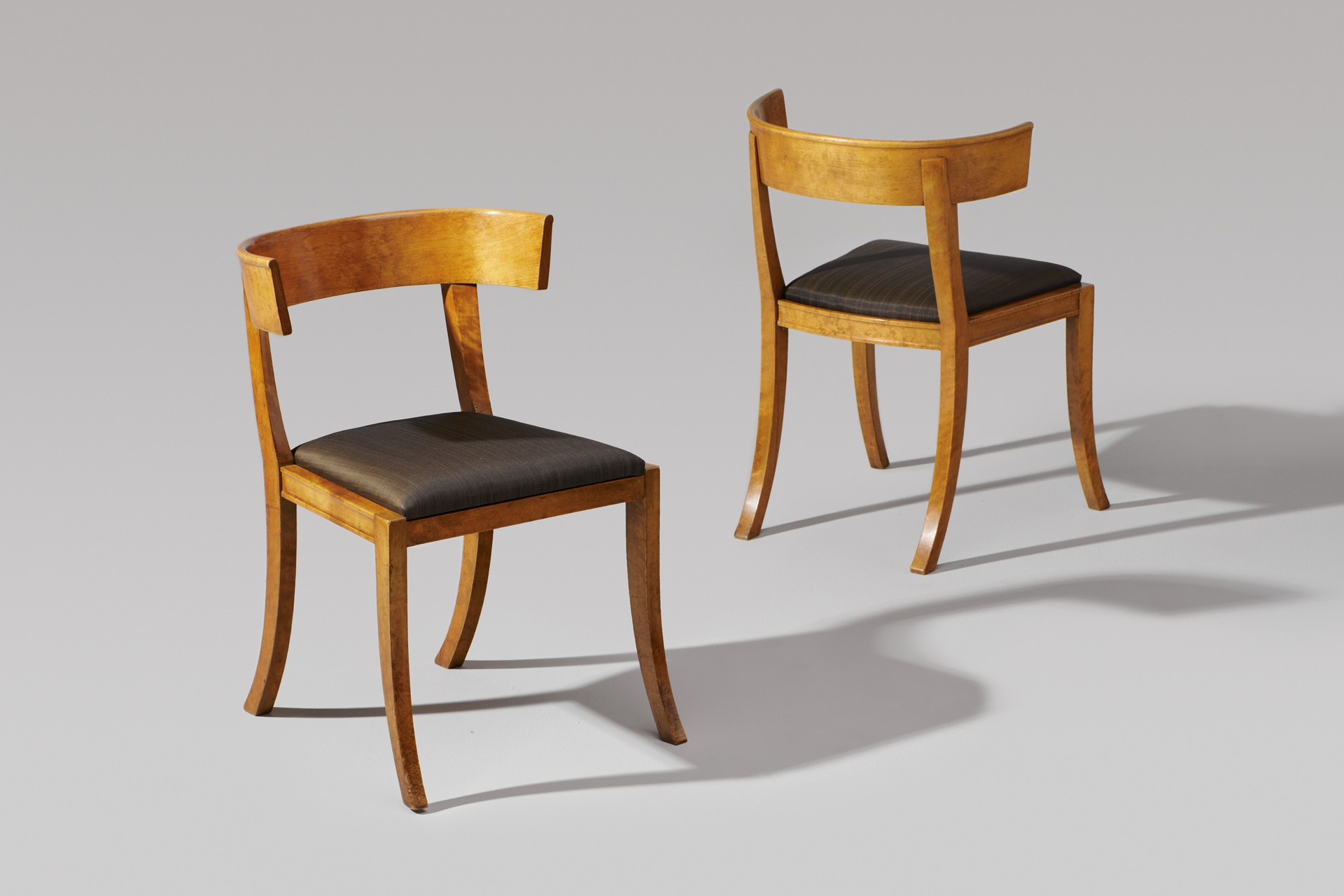Pair of Swedish Neoclassical Klismos Chairs