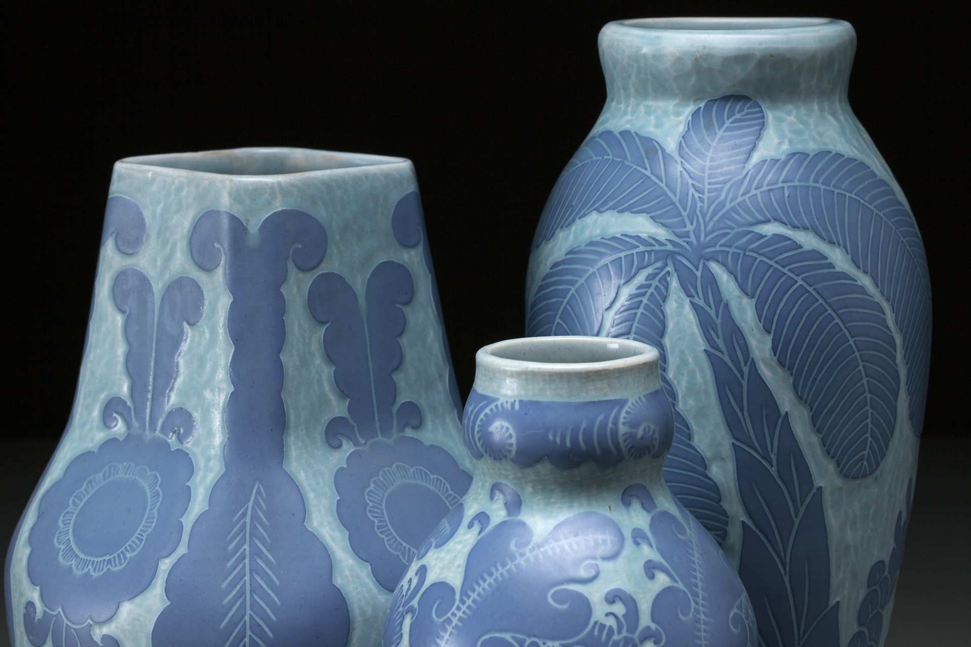Group of Three Josef Ekberg Vases image 2