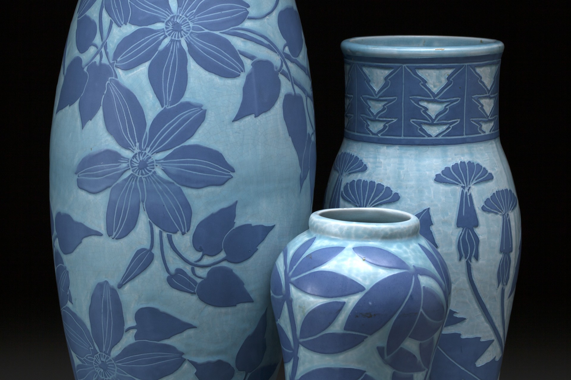 Group of Three Josef Ekberg Vases image 2