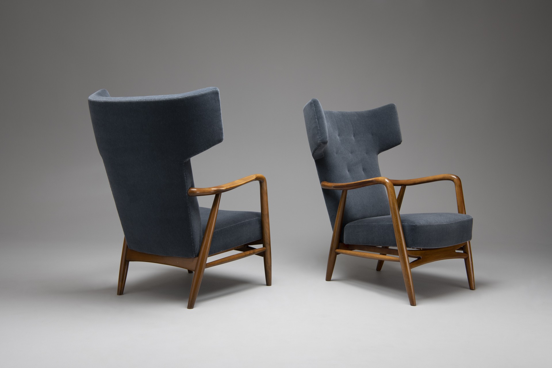 Pair of Wingback Easy Chairs image 3