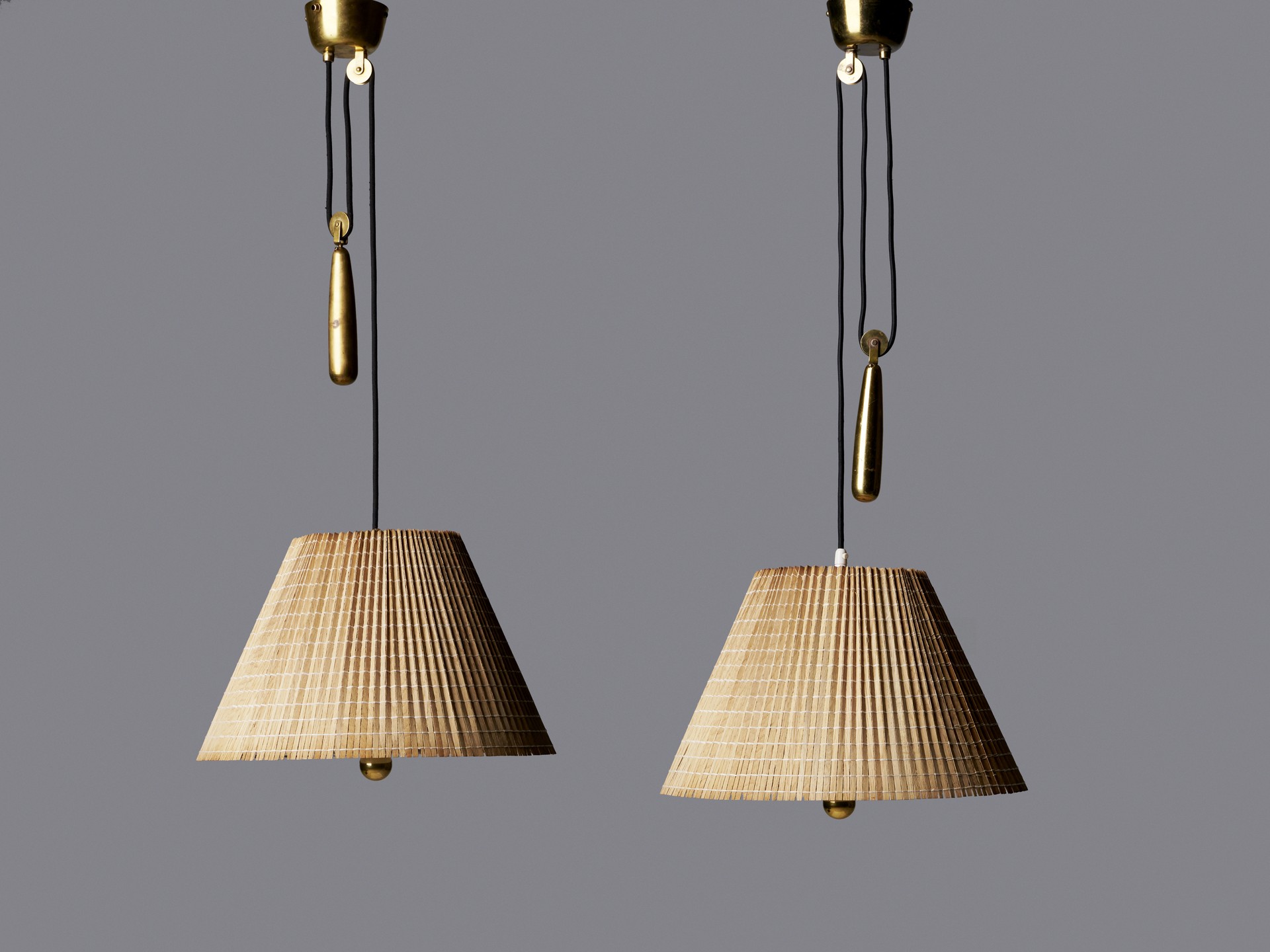 Pair of Adjustable Ceiling Lamps