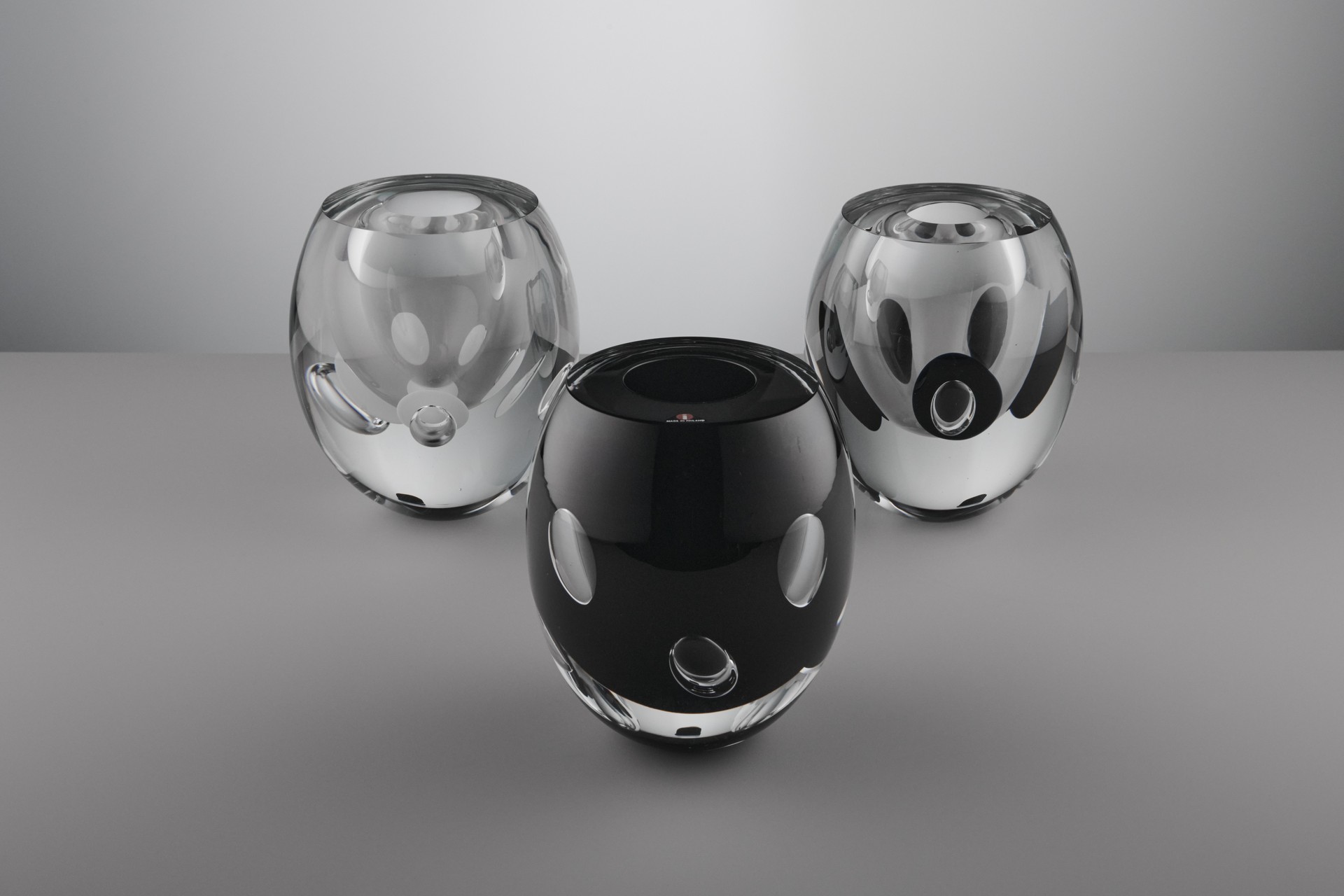 Group of Three 'Claritas' Vases