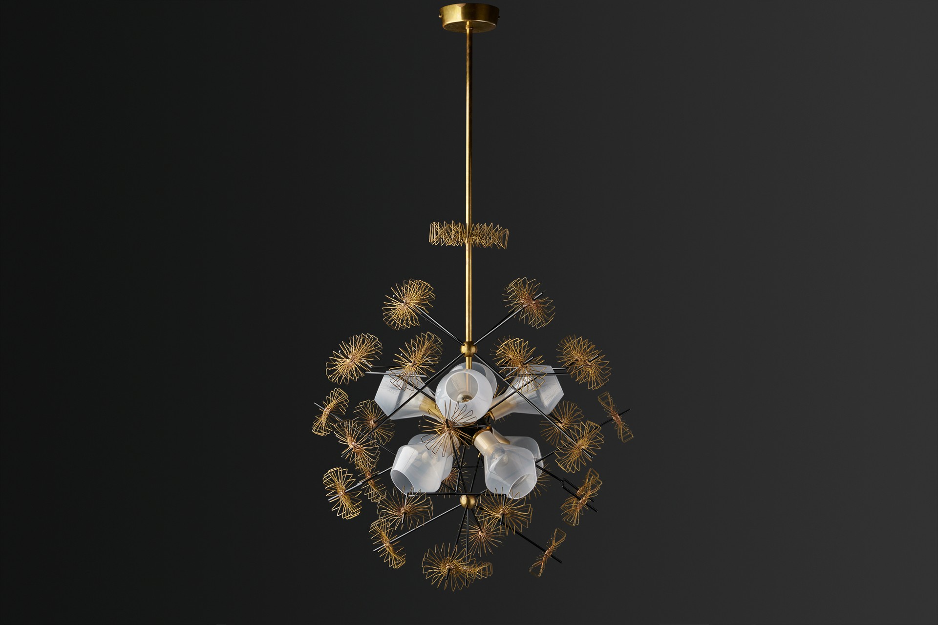 Large "Snowball" Chandelier image 2