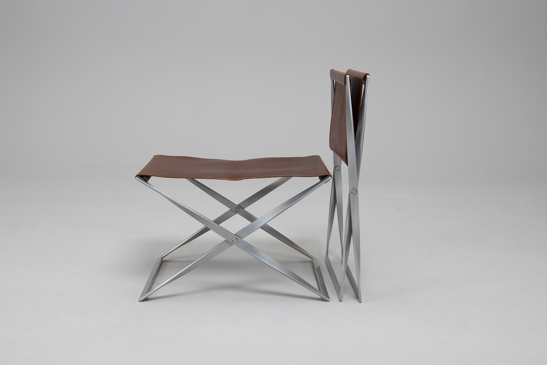 Pair of folding stools, Model no. PK-91 image 4