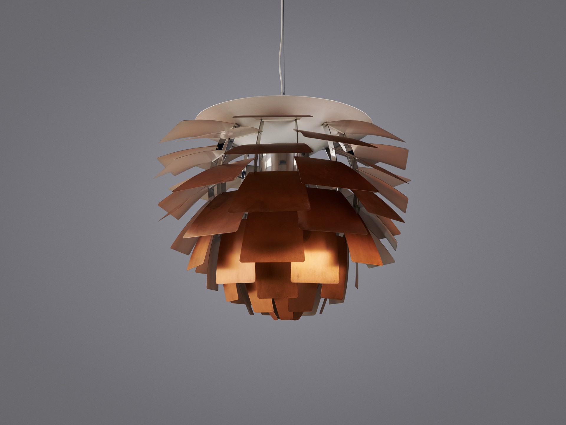 Large and Early Artichoke Ceiling Lamp image 4