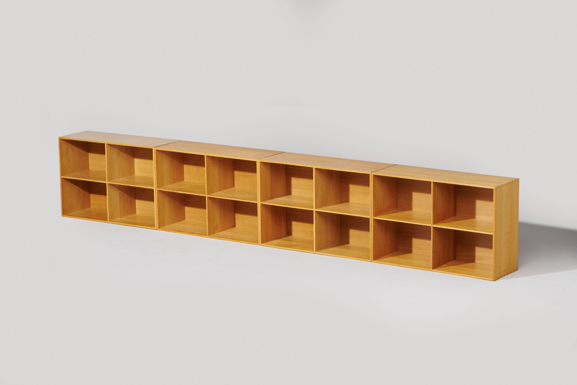 Set of Four Oak Modular Bookshelves image 2