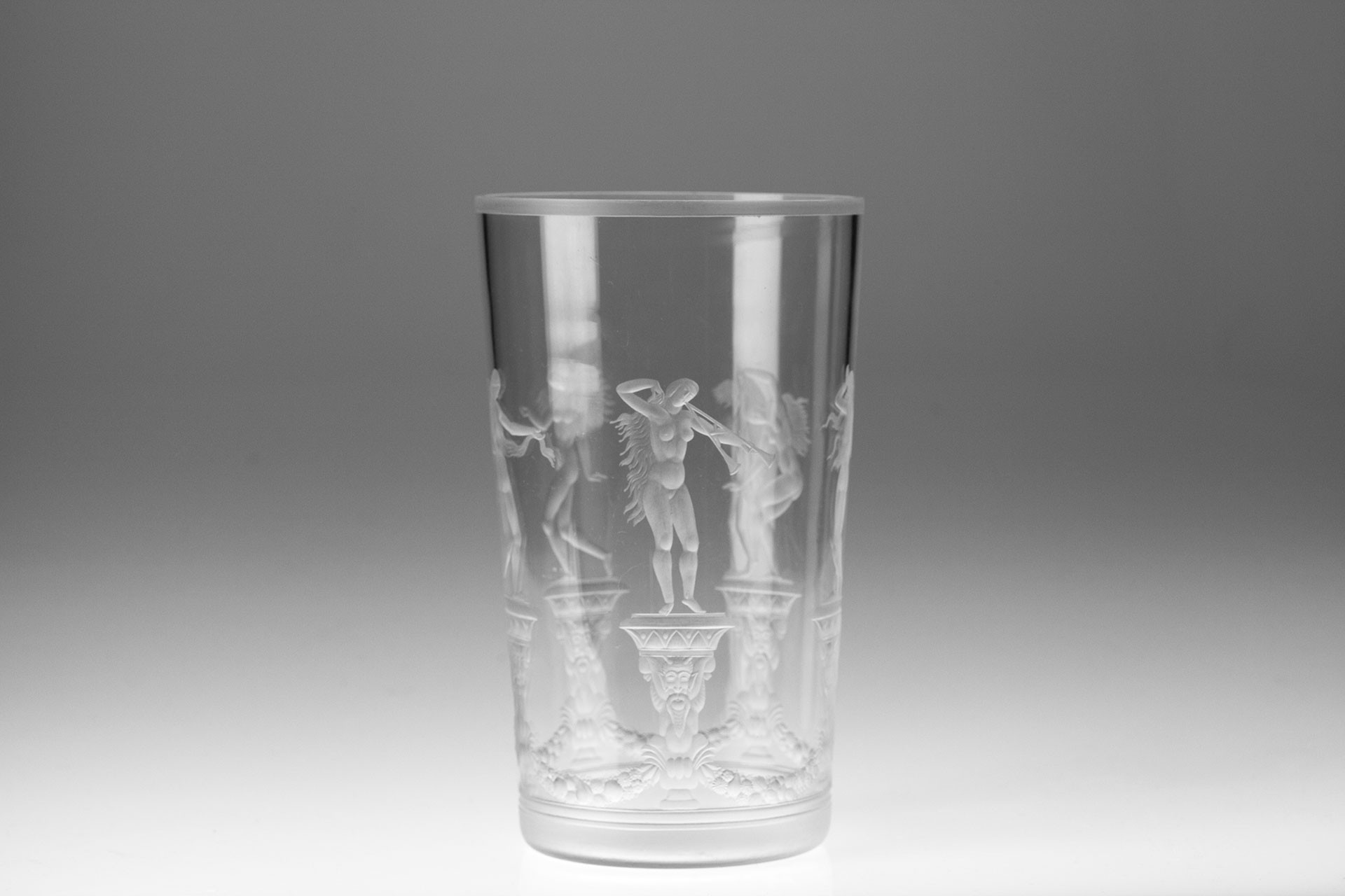 Engraved Gate Vase