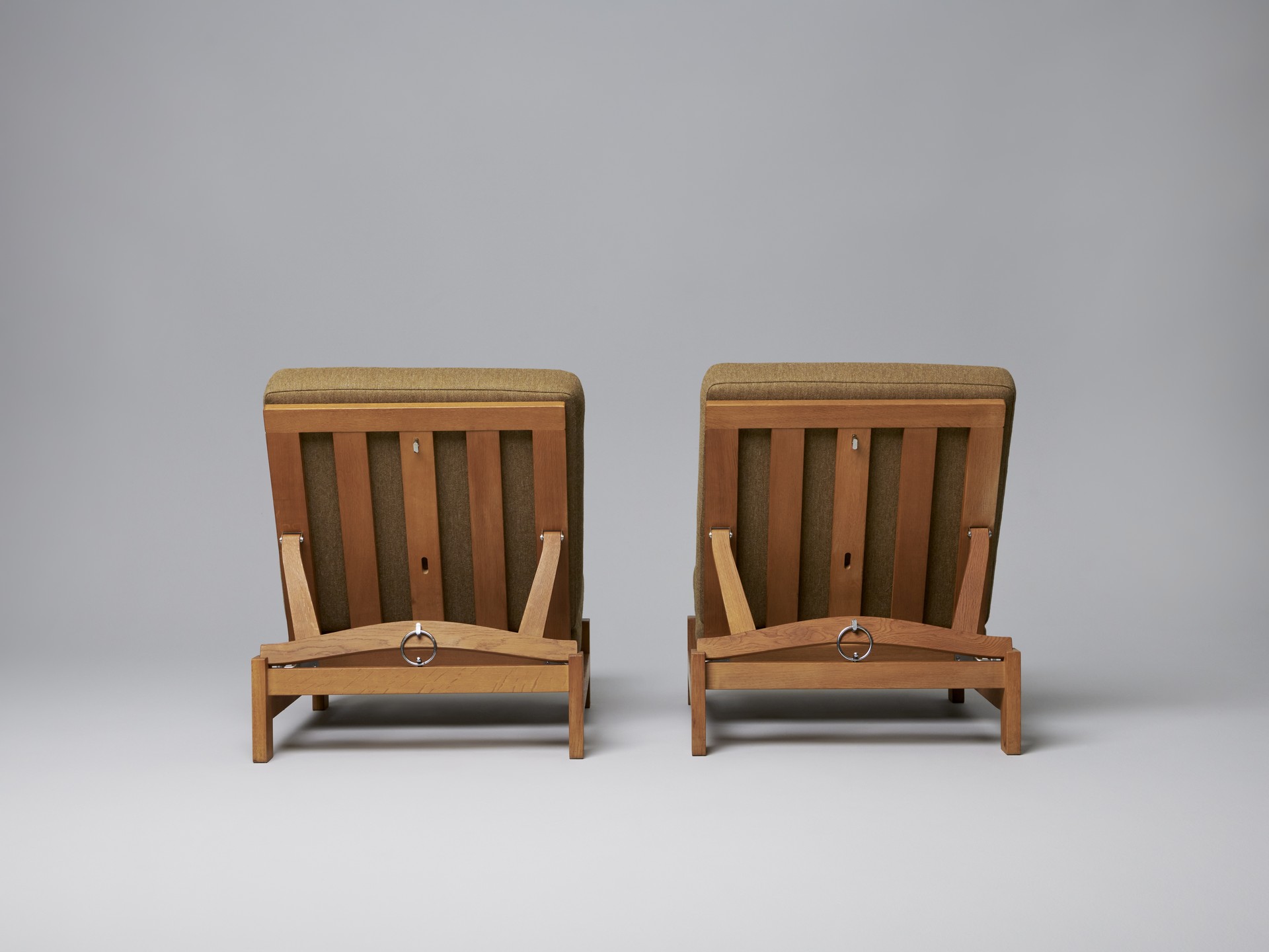 Pair of Convertible Lounge Chairs image 5