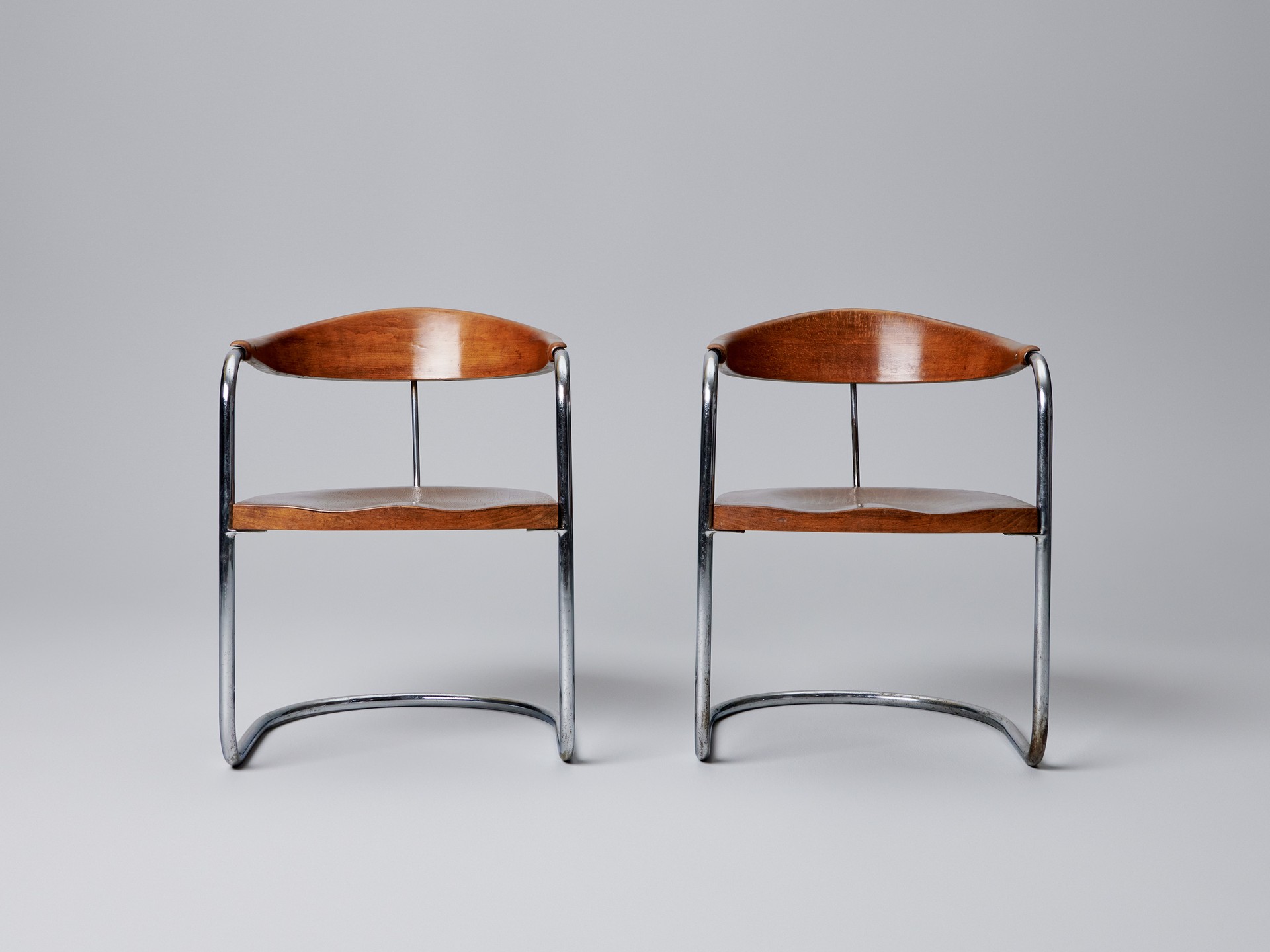 Pair of Cantilevered Armchairs image 3