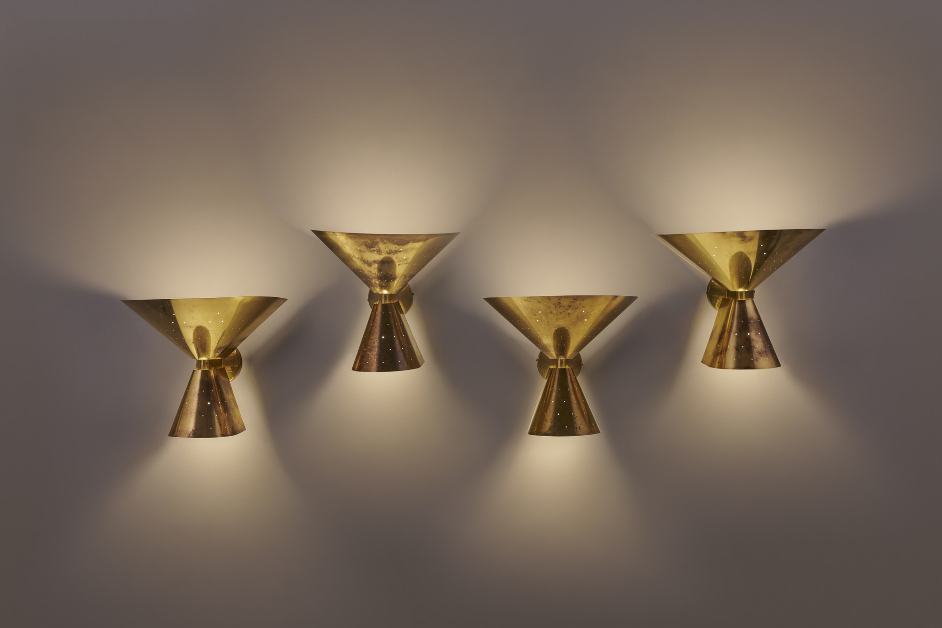 Set of Four Large Wall Lights
