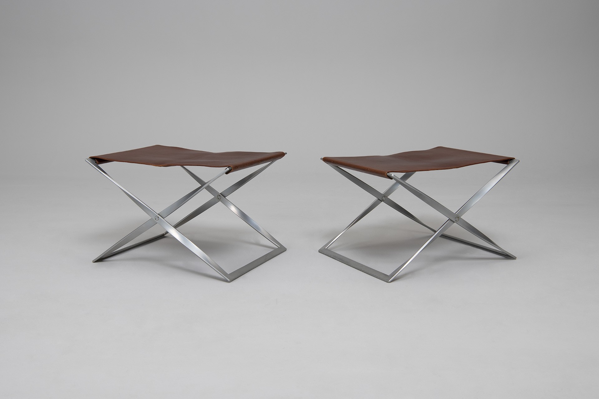 Pair of folding stools, Model no. PK-91