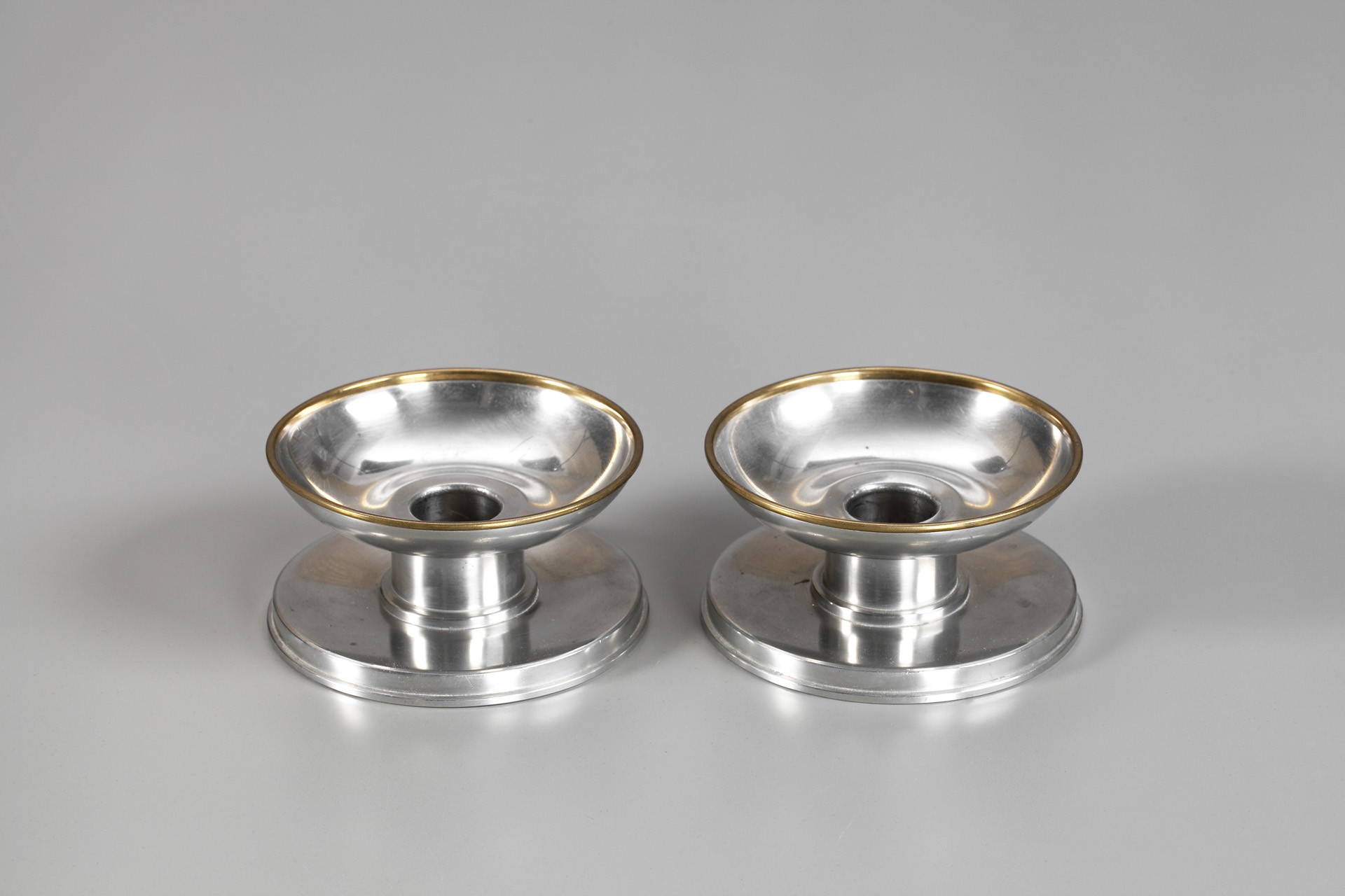 Pair of Pewter Candlesticks