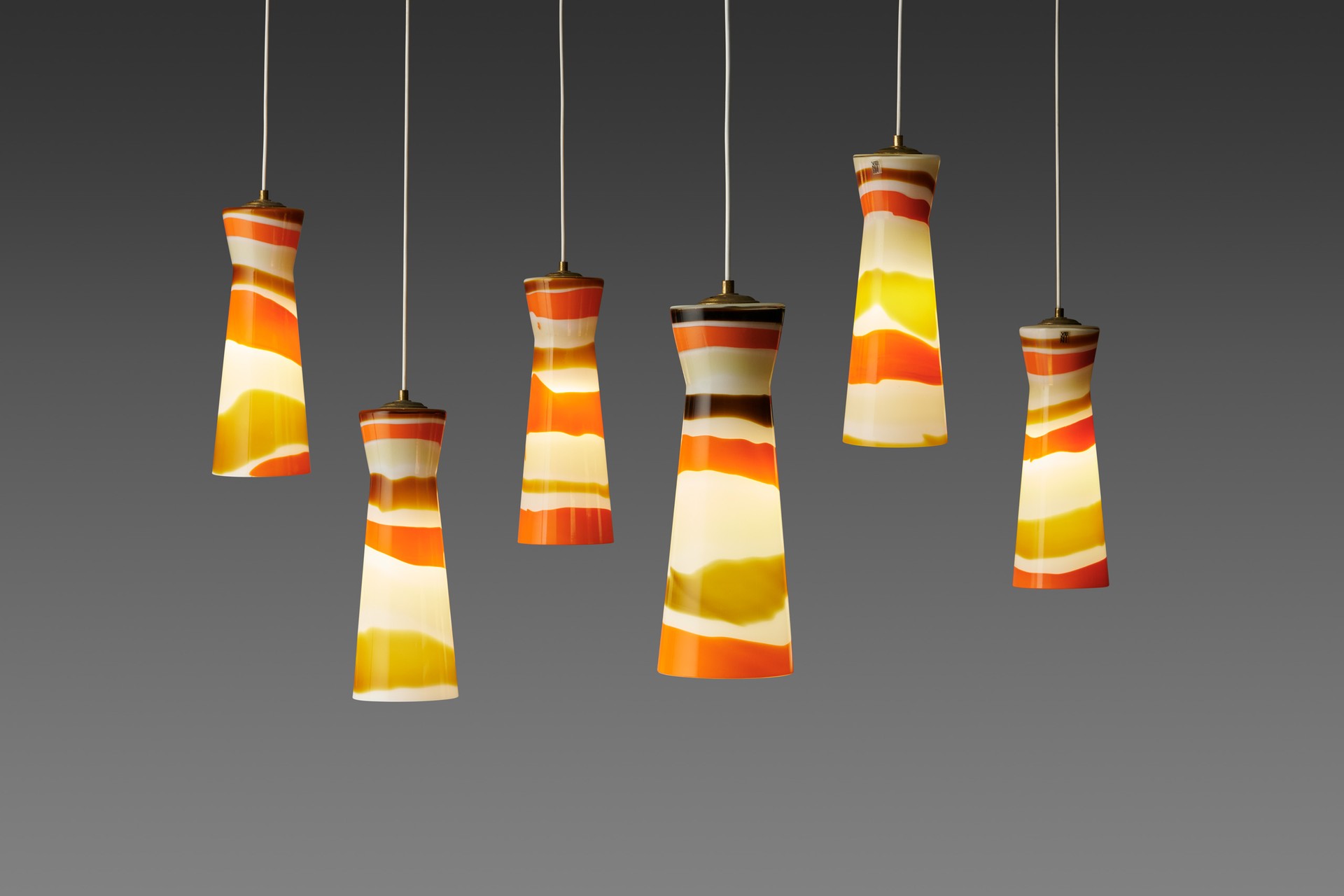 Set of Six Ceiling Lamps