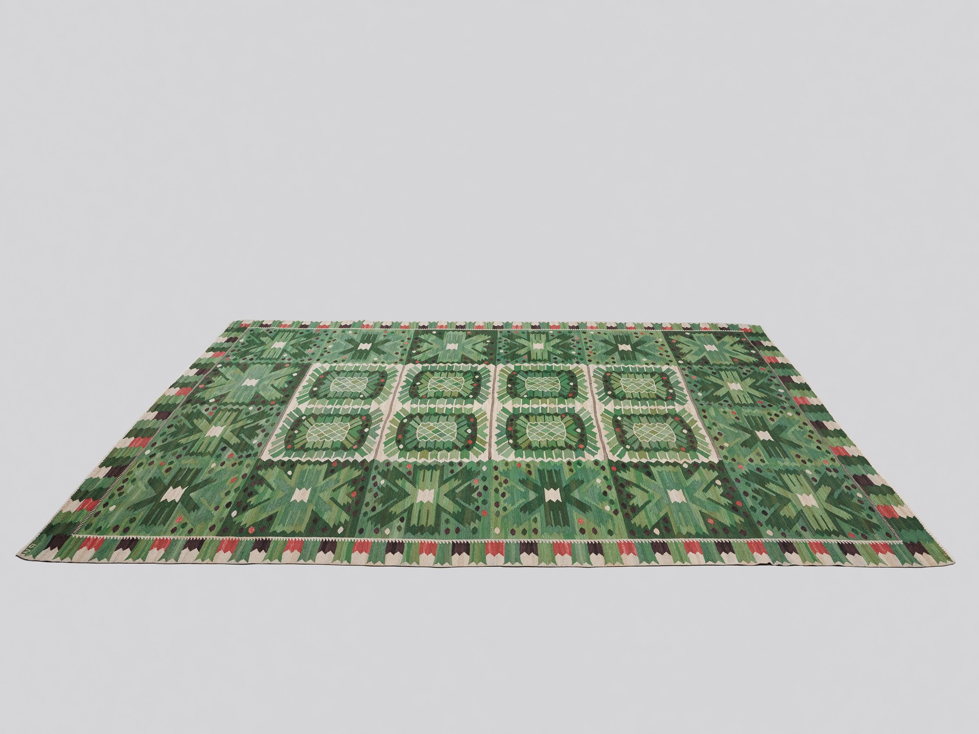 'Nejlikan Grön' Carpet image 2