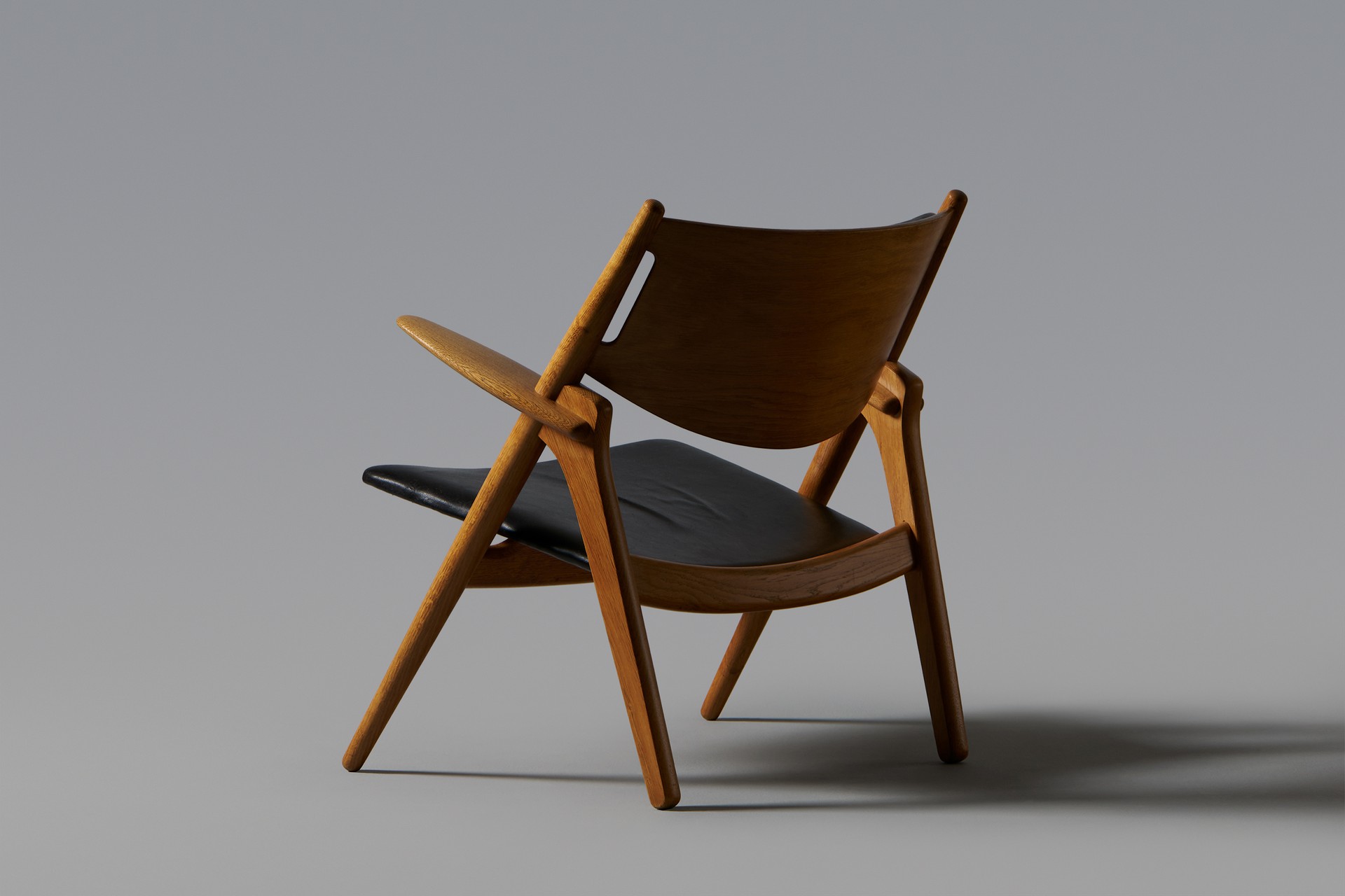 Pair of 'Sawbuck' Armchairs, Model no. CH28 image 2