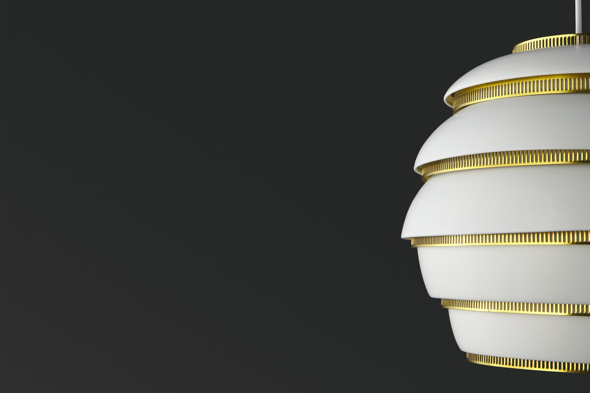 Pair of 'Beehive' Ceiling Lamps, Model no. A331 image 5
