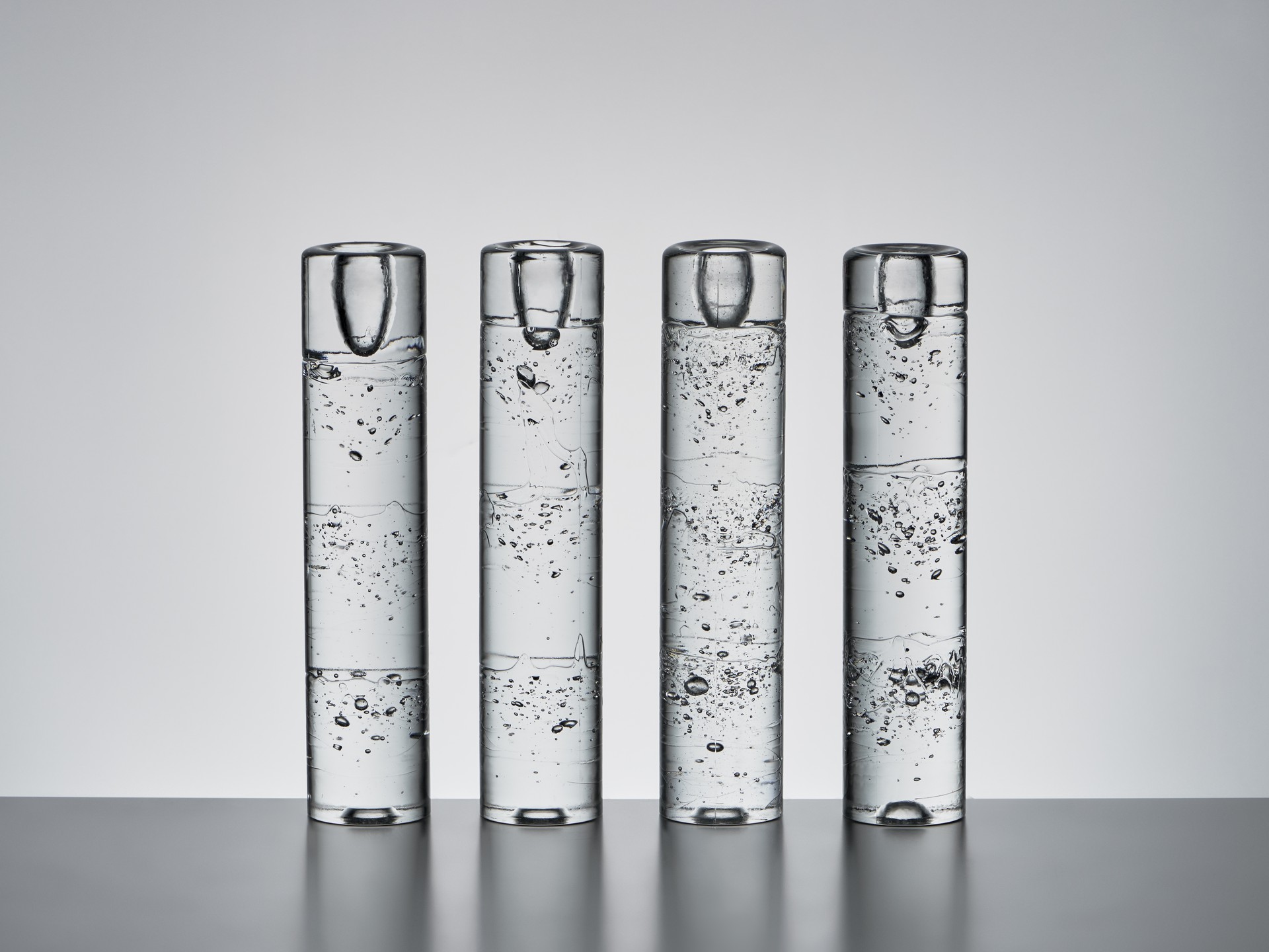 Set of Four Large 'Arkipelago' Candlesticks / Sculptures