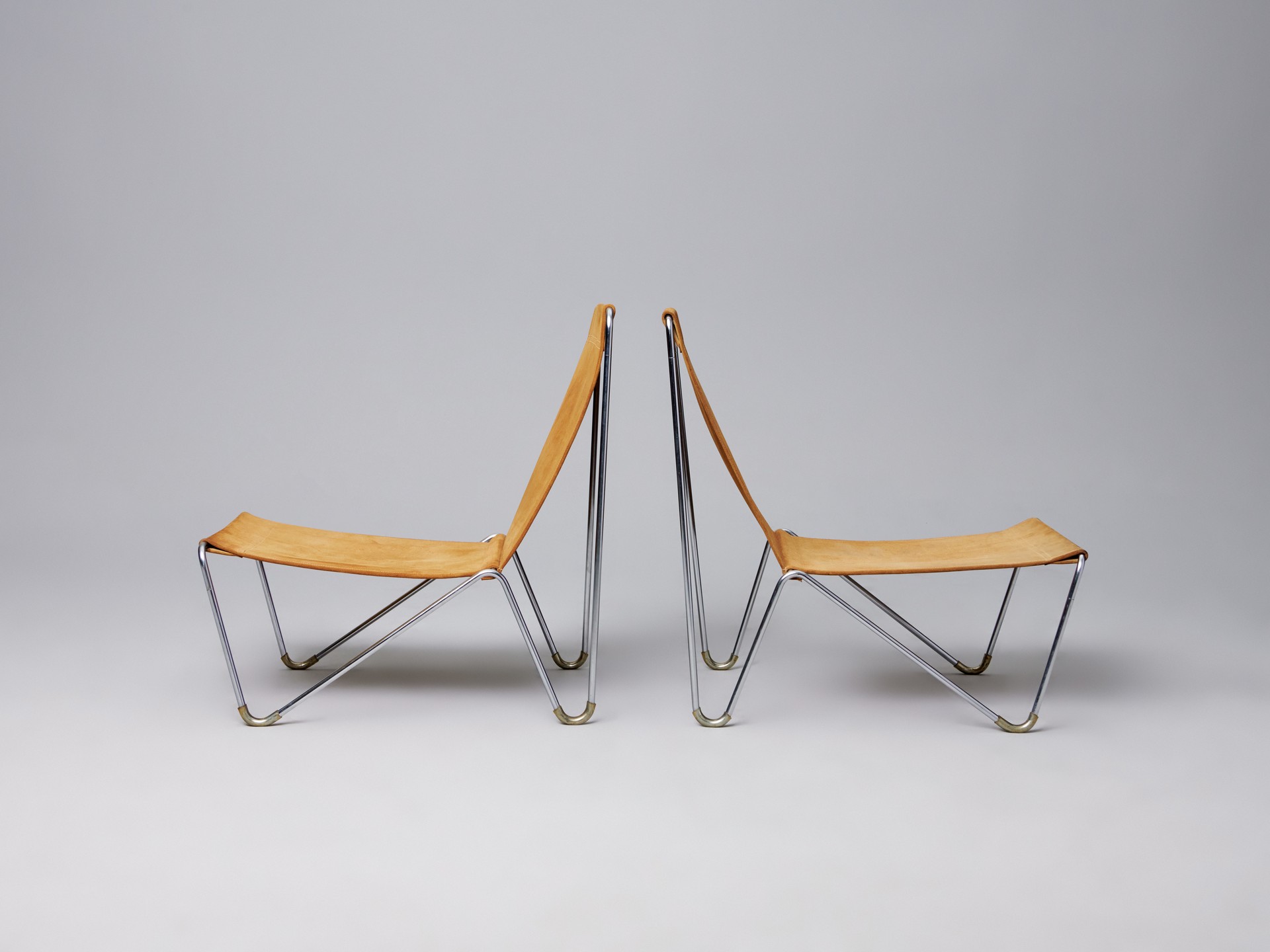 Pair of Lounge Chairs and Ottoman image 3