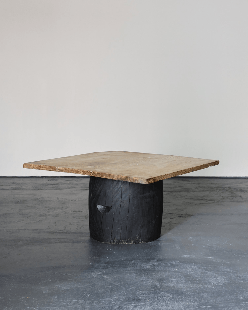 Large Dug-Out Cedar Japanese Coffee/Sofa Table (1)
