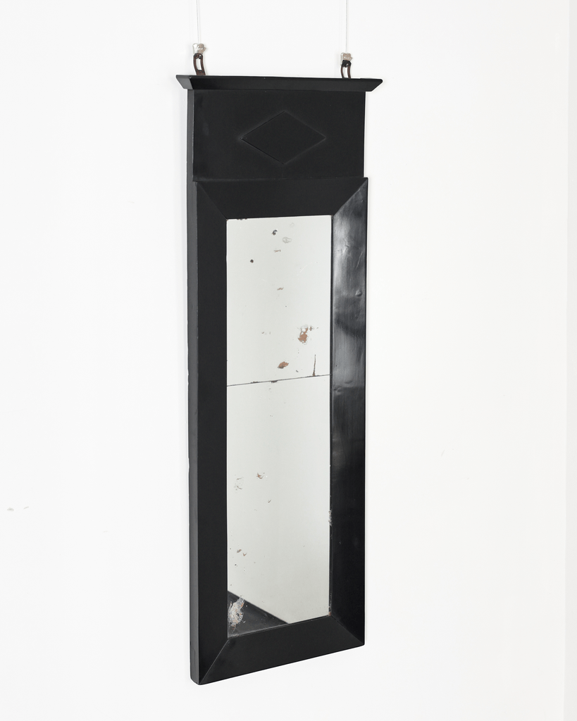 Slim Ebonised French Empire Mirror