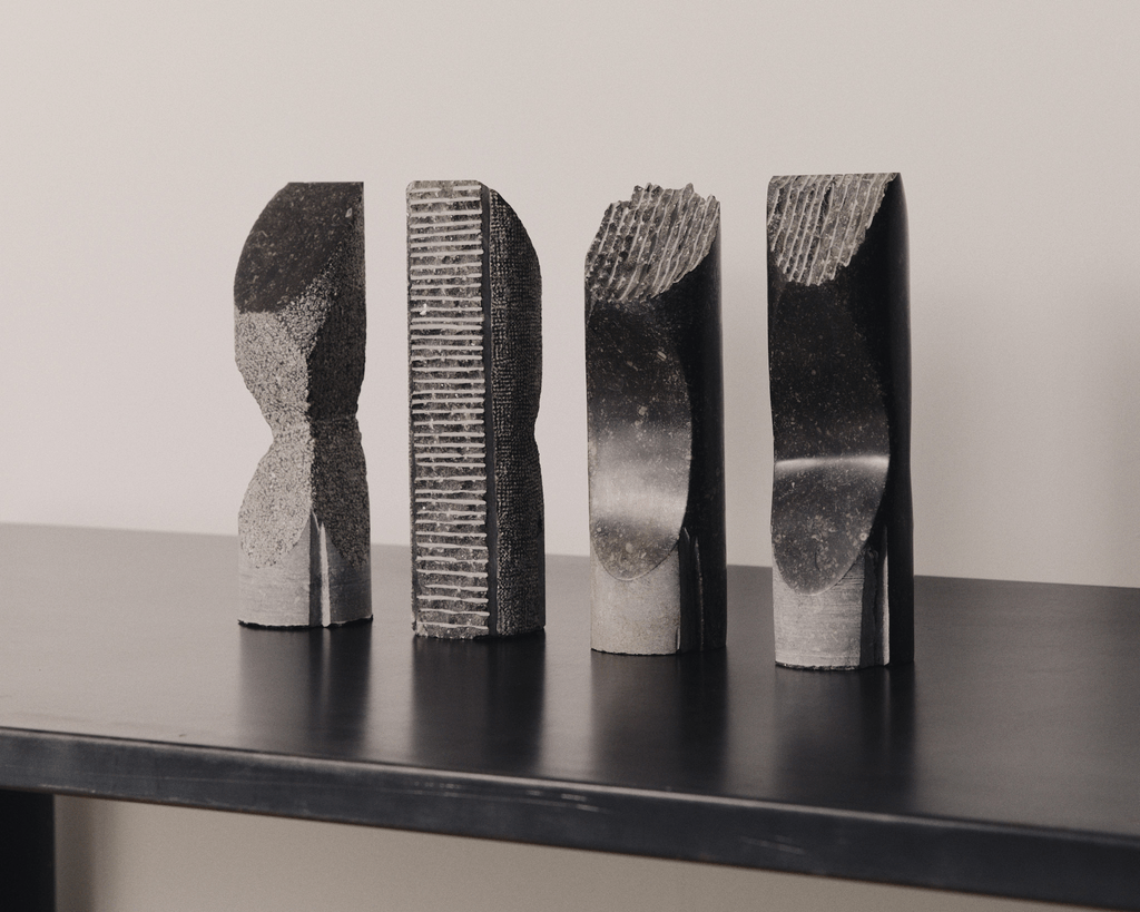 Totemic sculptures by Jorg Van Daele