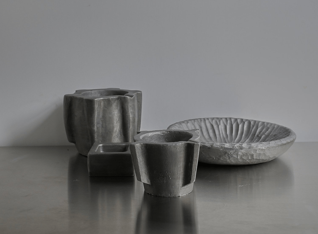 Aluminium Carved Mortar