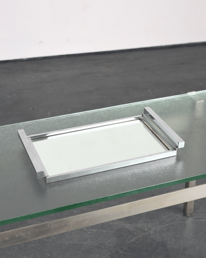 C.1940s Chrome Plated Mirrored Tray