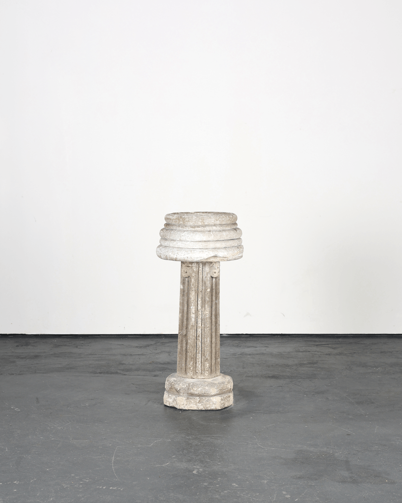 French Early 18th C. Stone Font