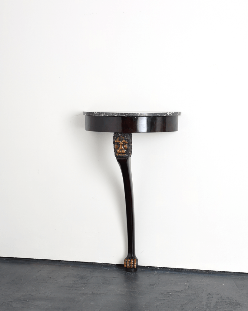 Exceptional Early 19th C. French Demi Lune Console